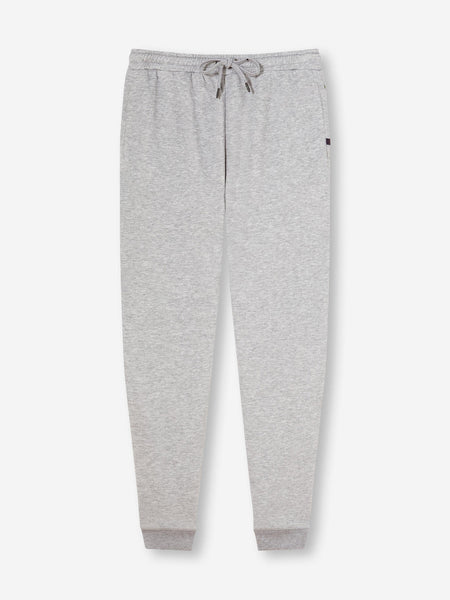 Quinn Cotton Modal Silver Men's Sweatpants | Derek Rose