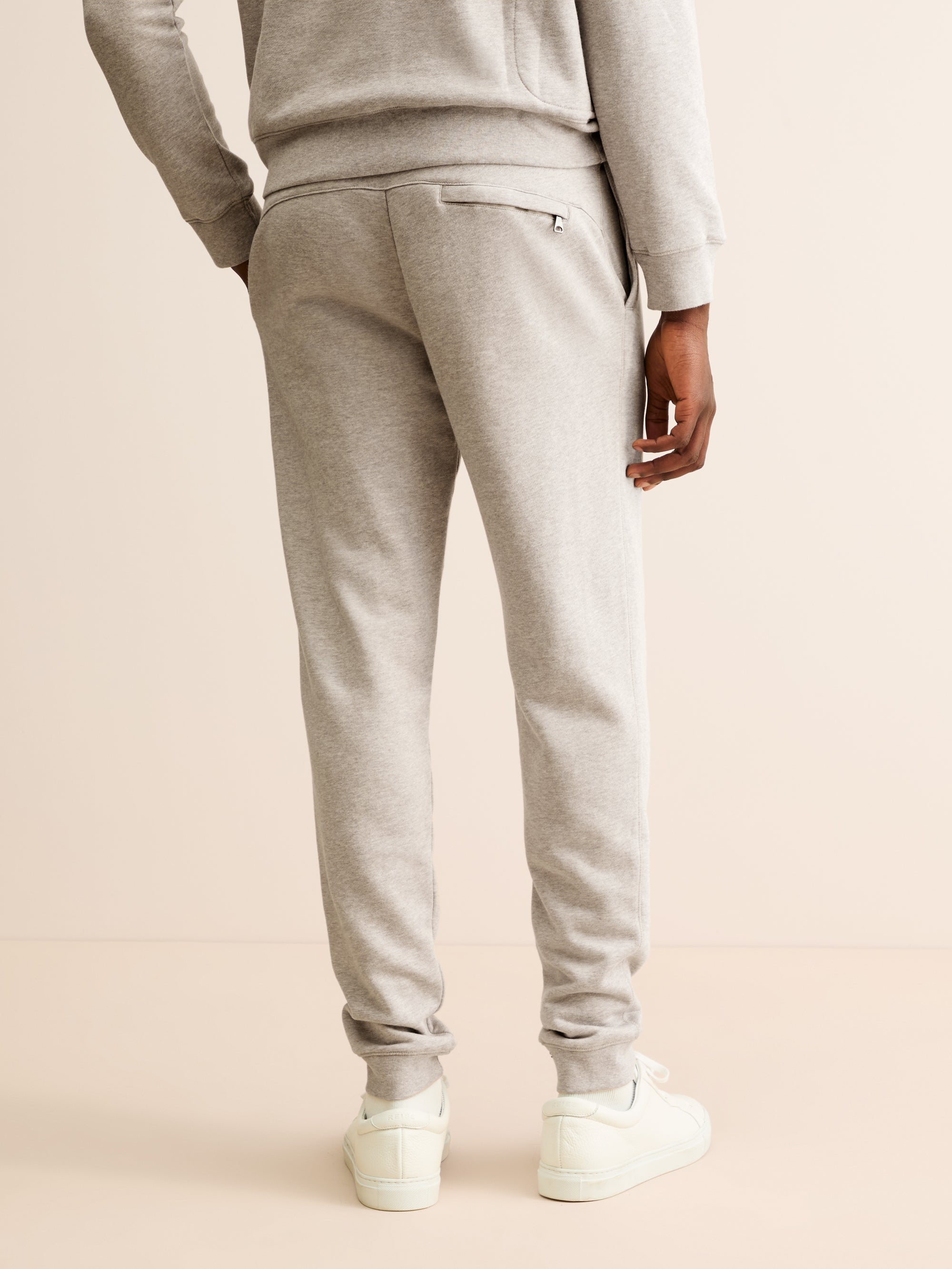Men's Sweatpants Quinn Cotton Modal Greige Marl