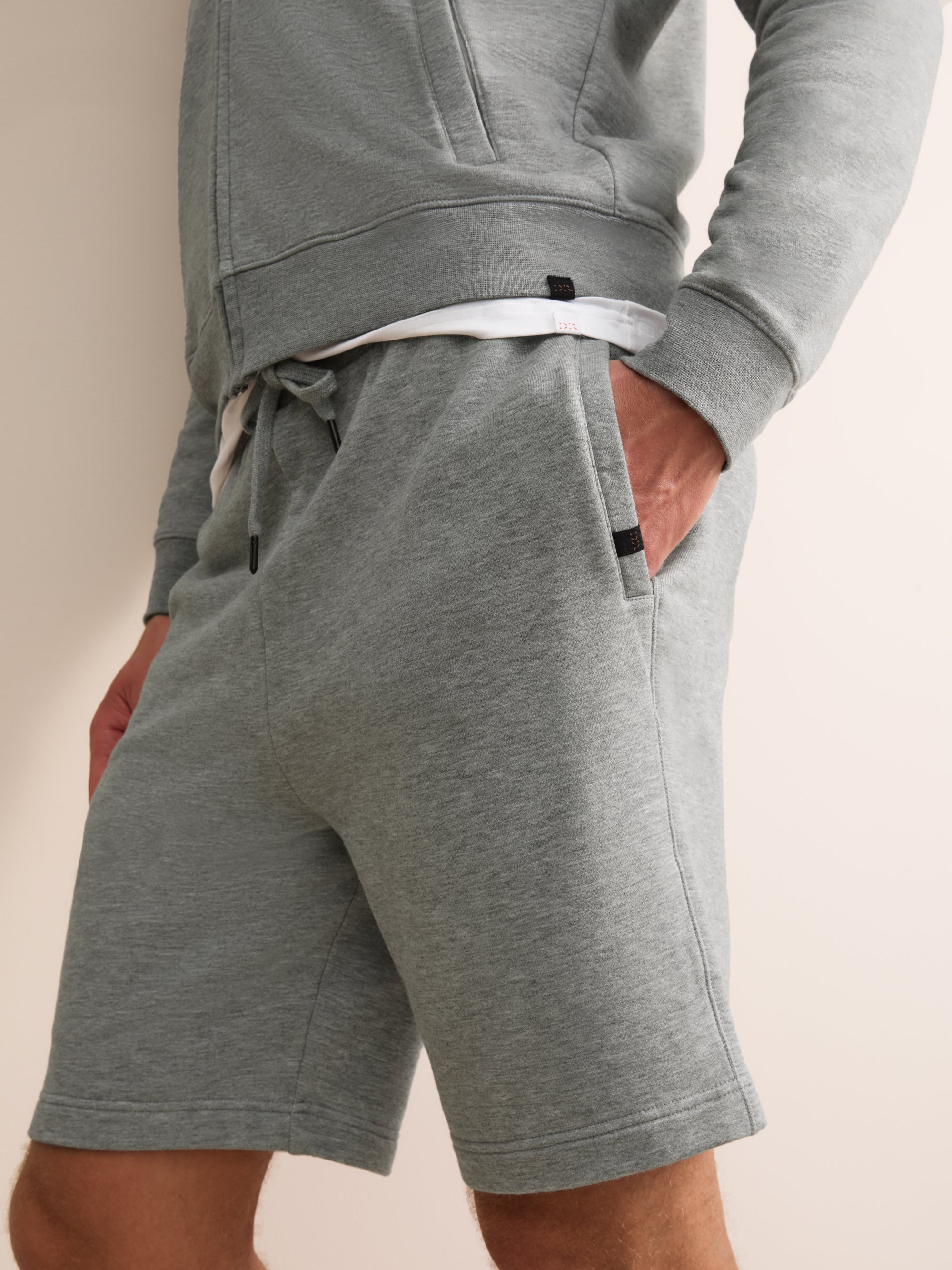 Harley Cotton Modal Sweat Shorts Silver Gray