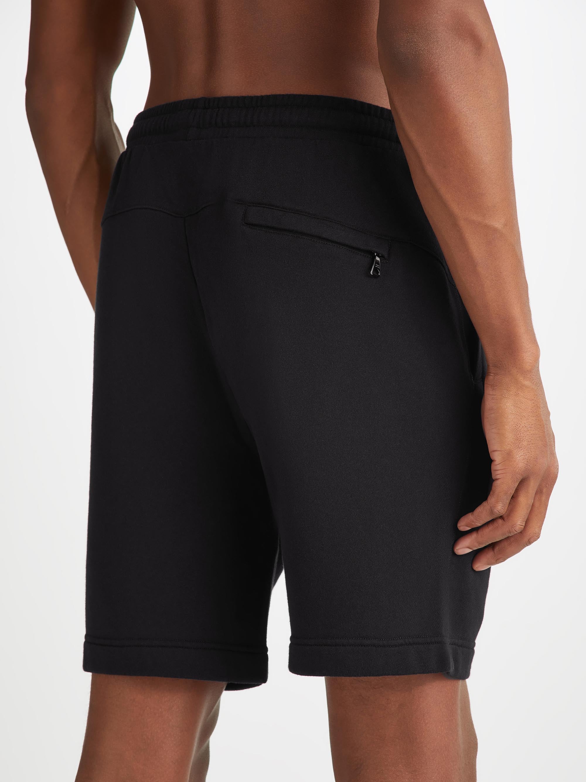 Men's Sweat Shorts Quinn Cotton Modal Black