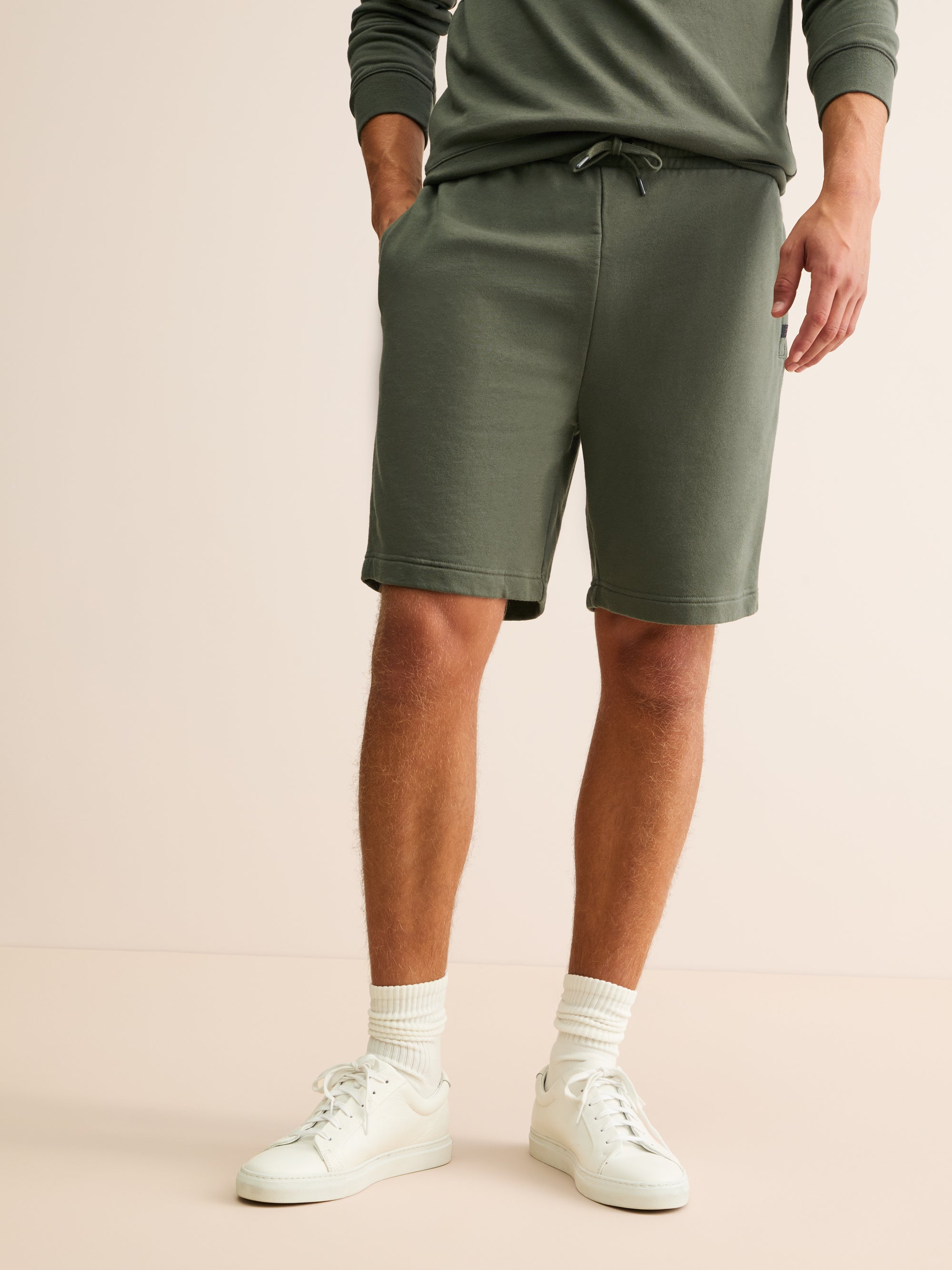 Men's Sweat Shorts Quinn Cotton Modal Khaki
