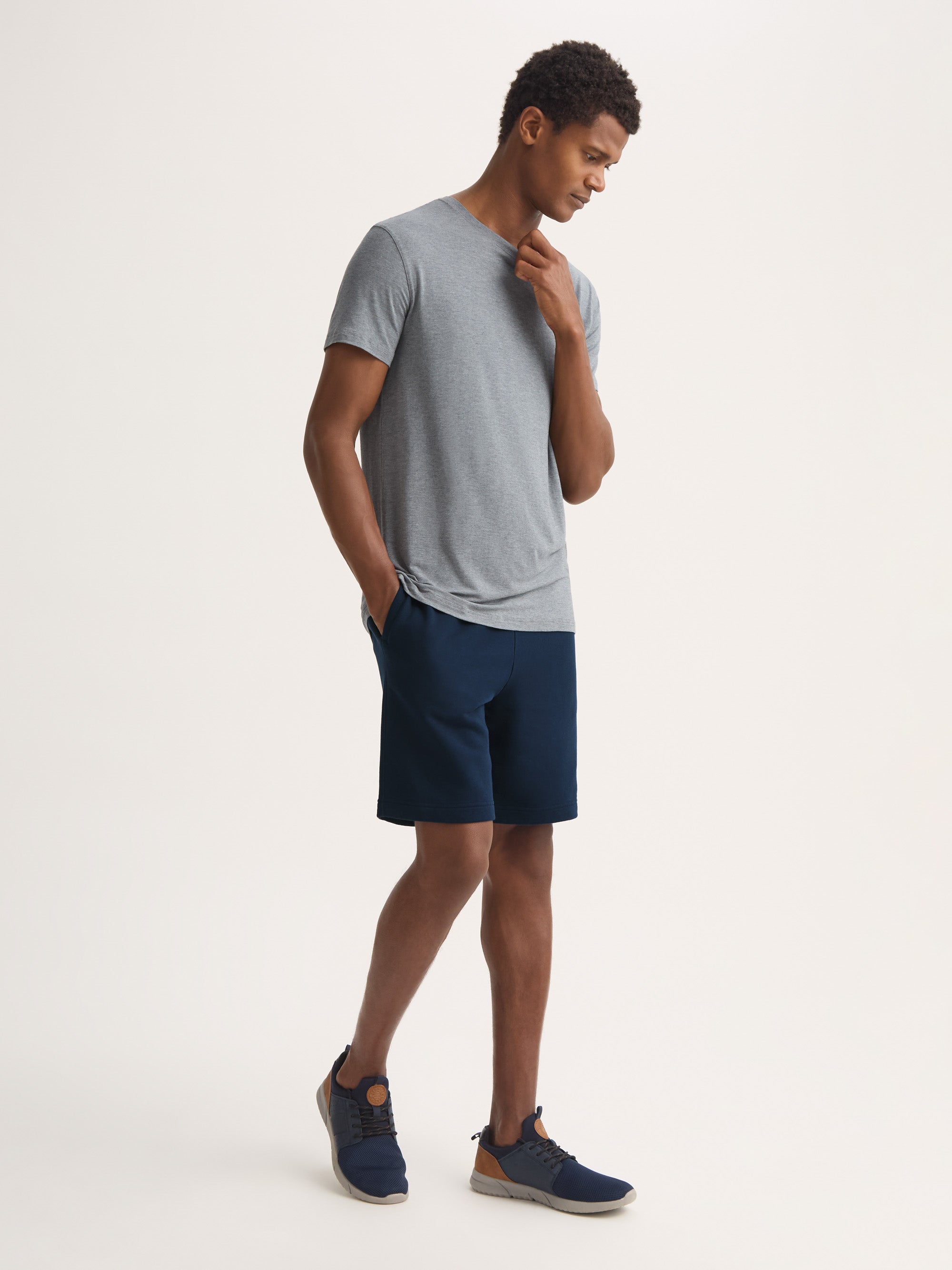 Men's Sweat Shorts Quinn Cotton Modal Navy
