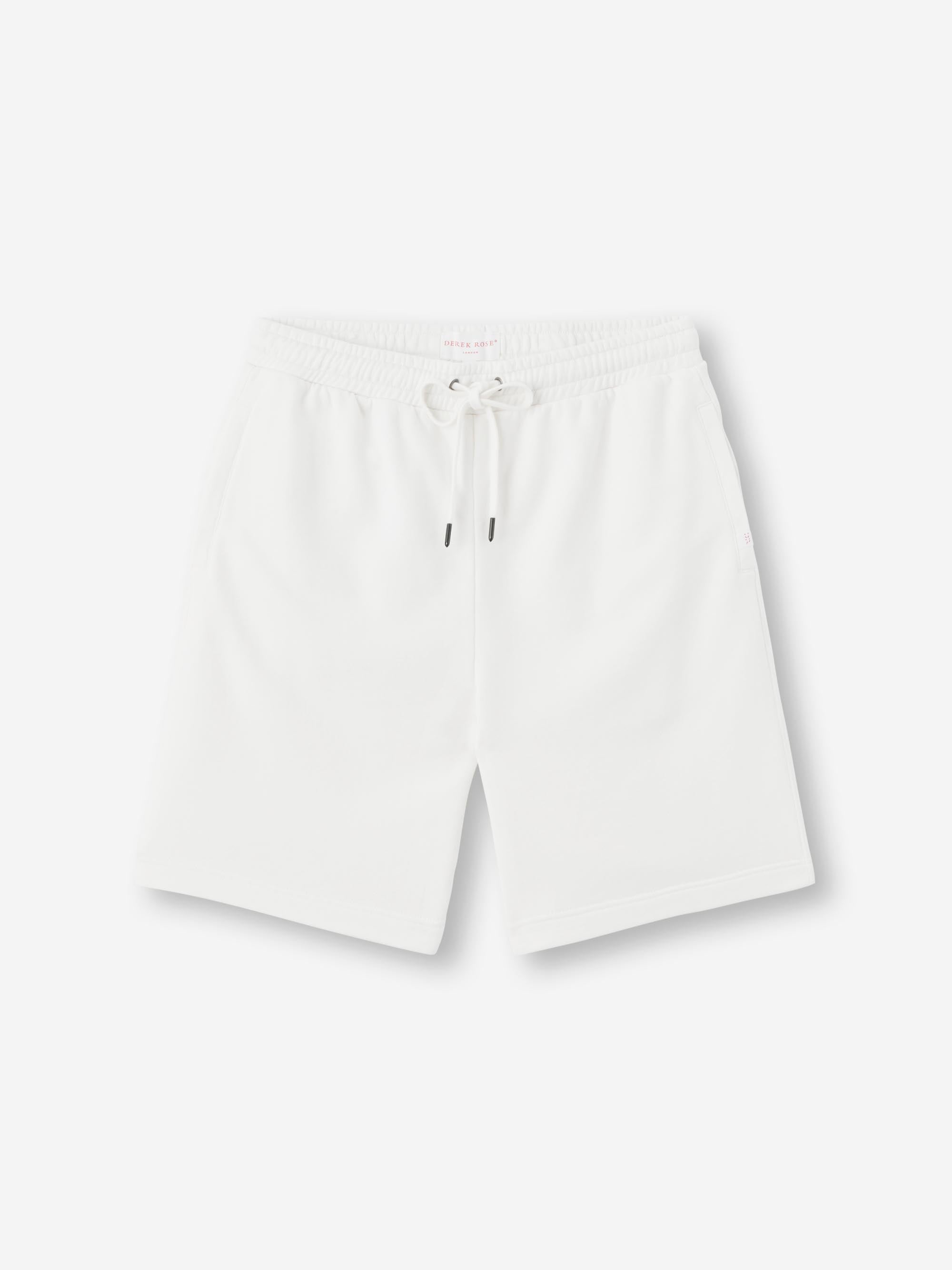 Men's Sweat Shorts Quinn Cotton Modal White