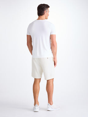 Men's Sweat Shorts Quinn Cotton Modal White