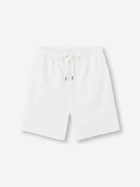 Men's Sweat Shorts Quinn Cotton Modal White