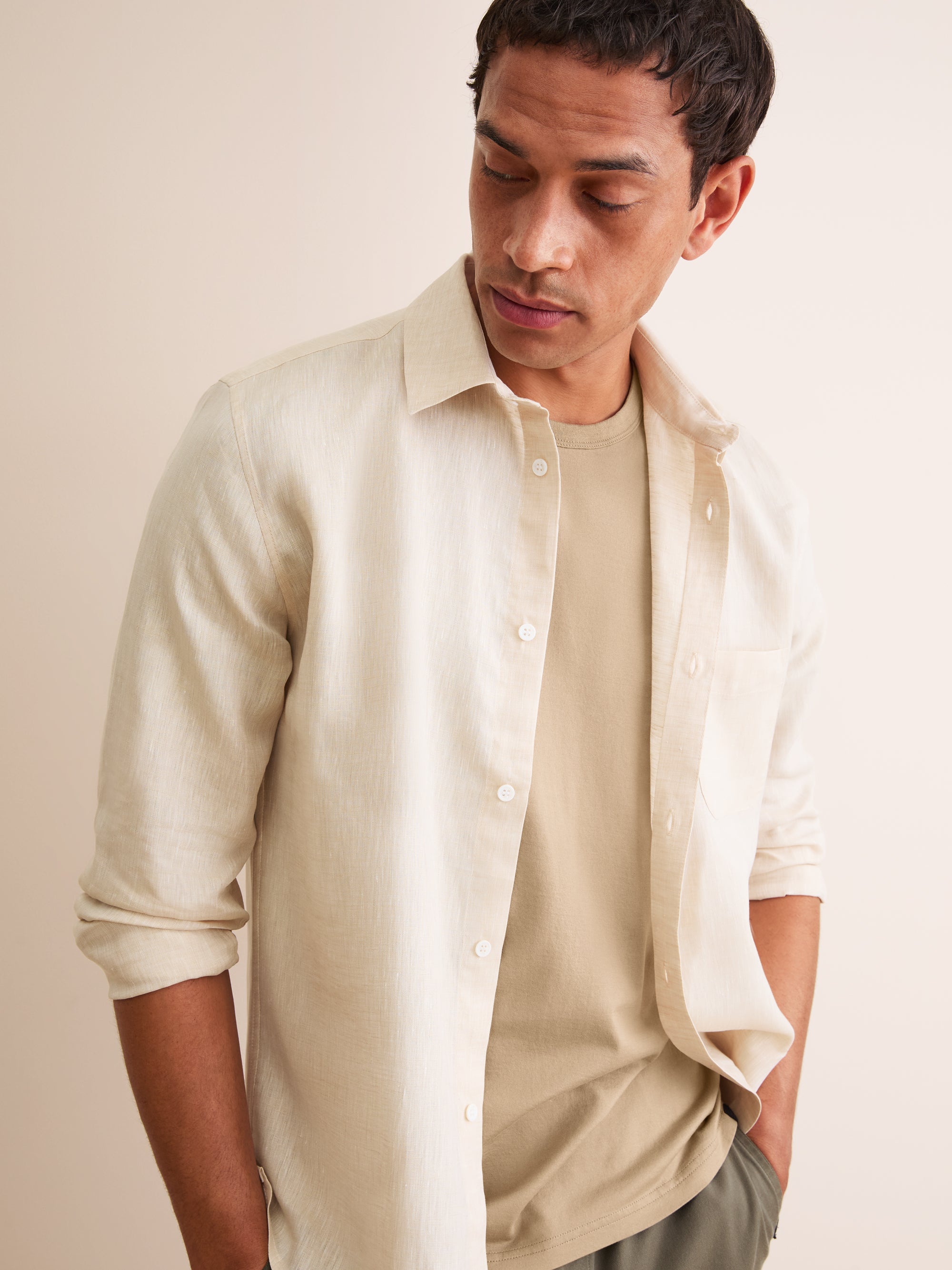 Men's T-Shirt Barny Pima Cotton Taupe
