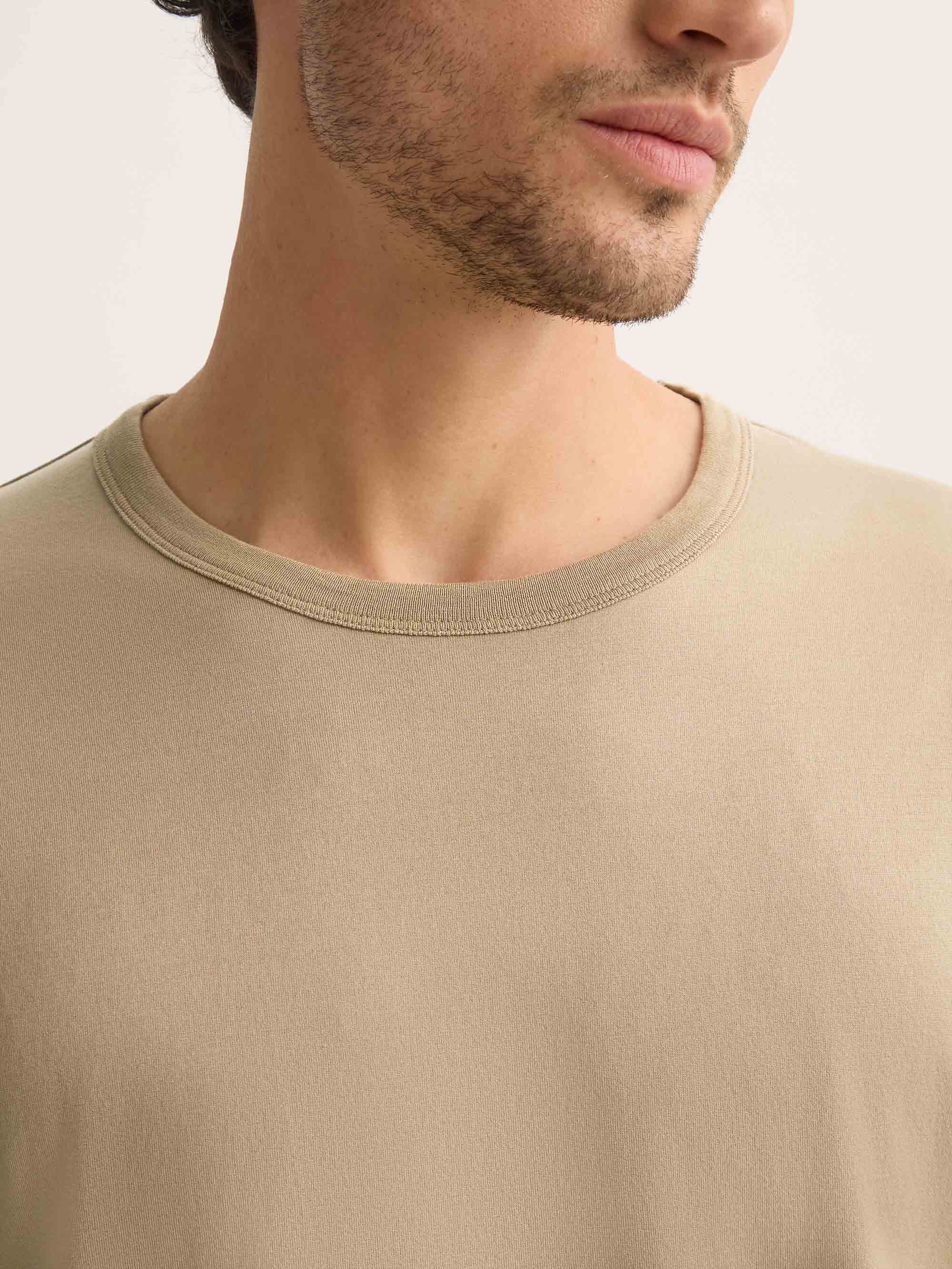 Men's T-Shirt Barny Pima Cotton Taupe