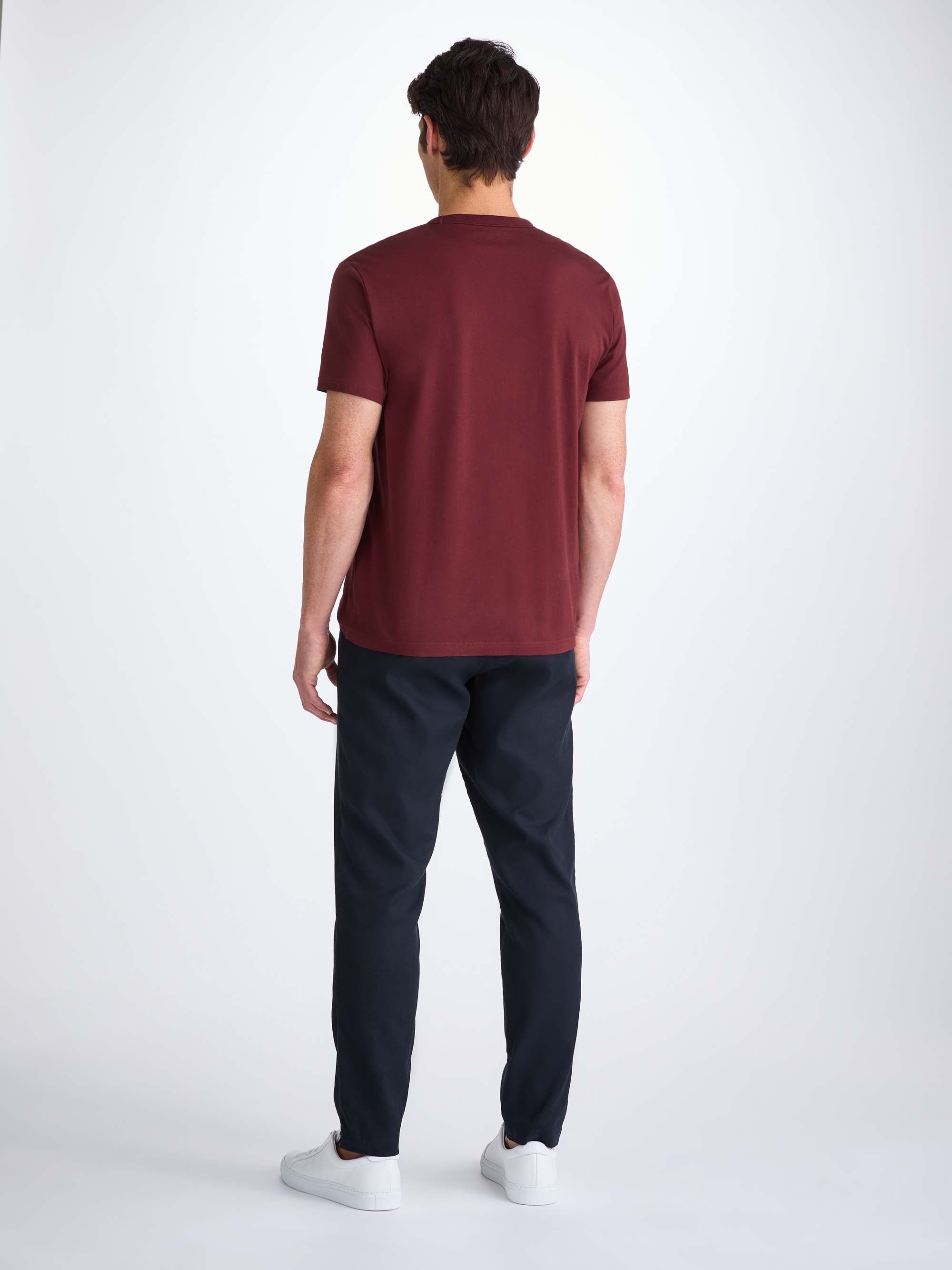Men's T-Shirt Barny Pima Cotton Burgundy