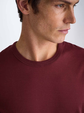 Men's T-Shirt Barny Pima Cotton Burgundy