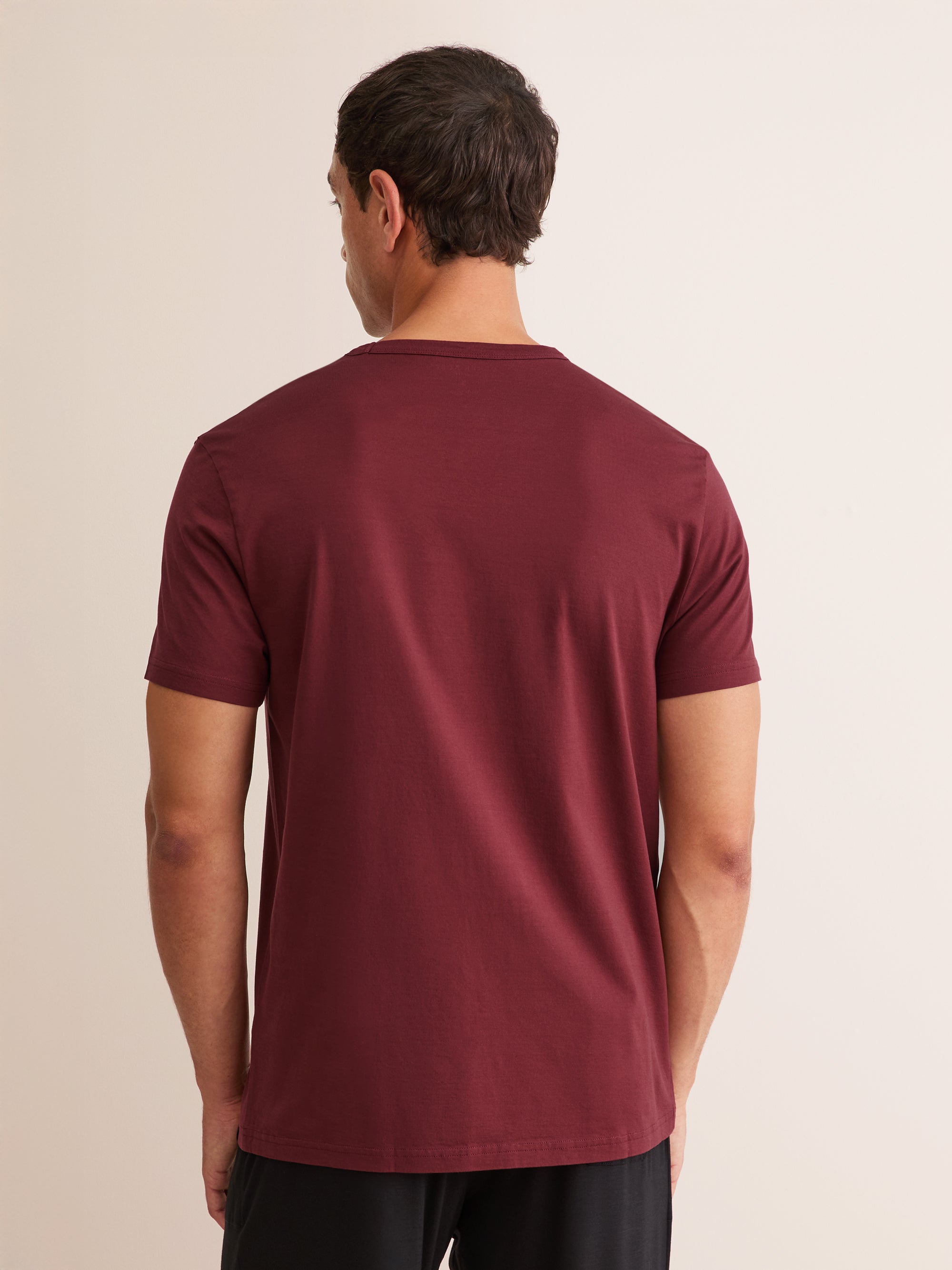 Men's T-Shirt Barny Pima Cotton Burgundy