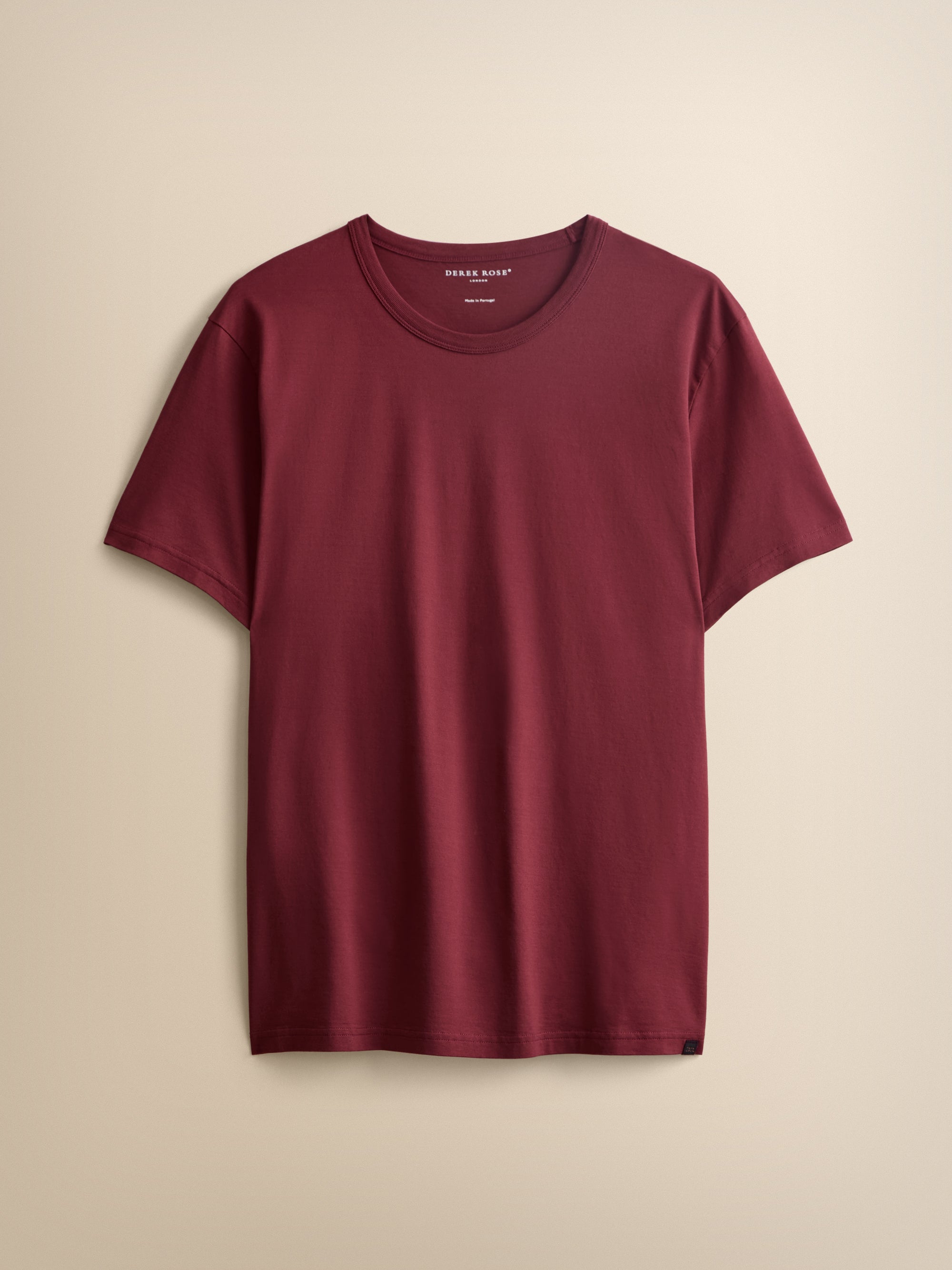 Barny Cotton T-Shirt Burgundy