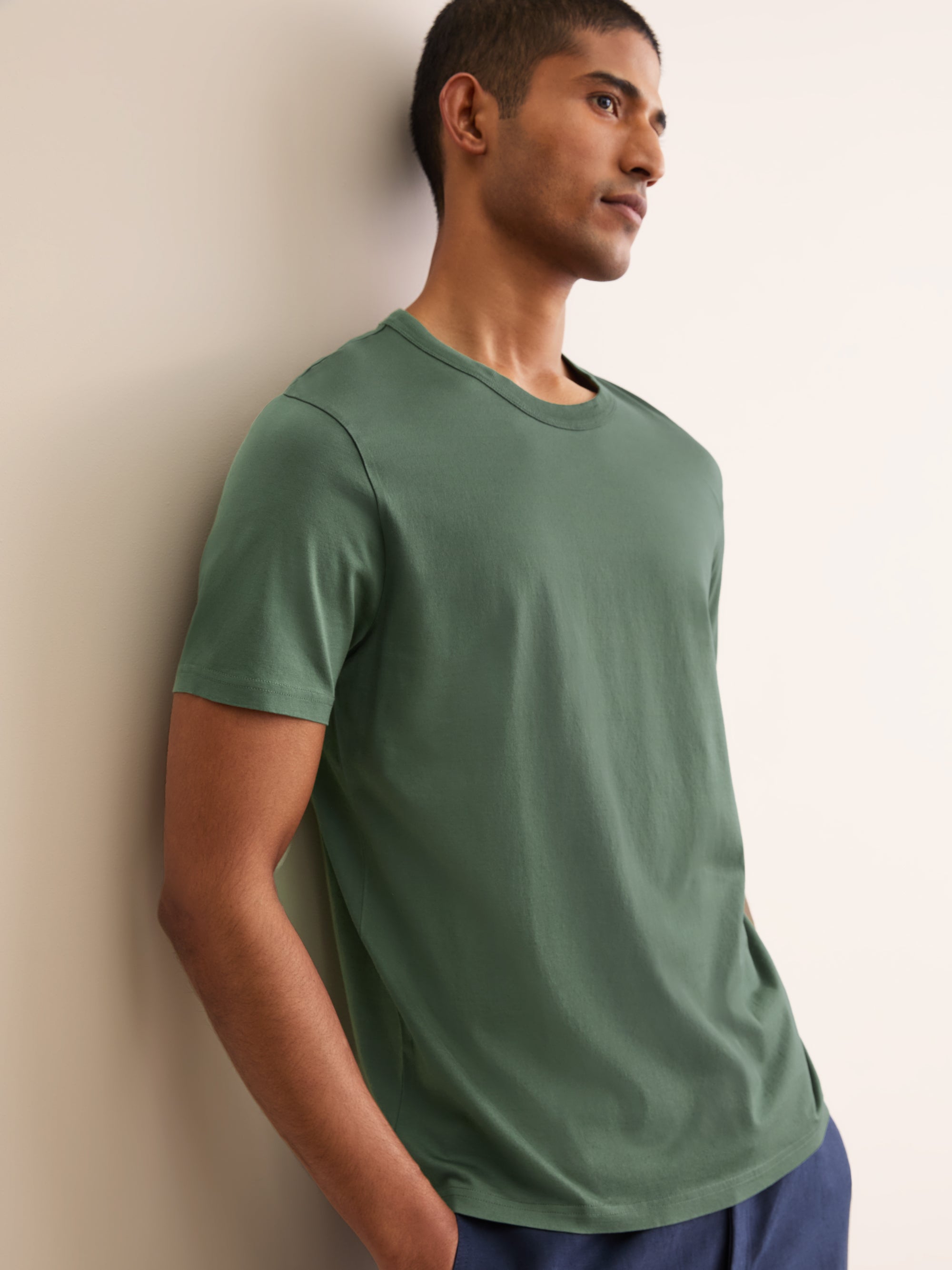 Men's T-Shirt Barny Pima Cotton Soft Green