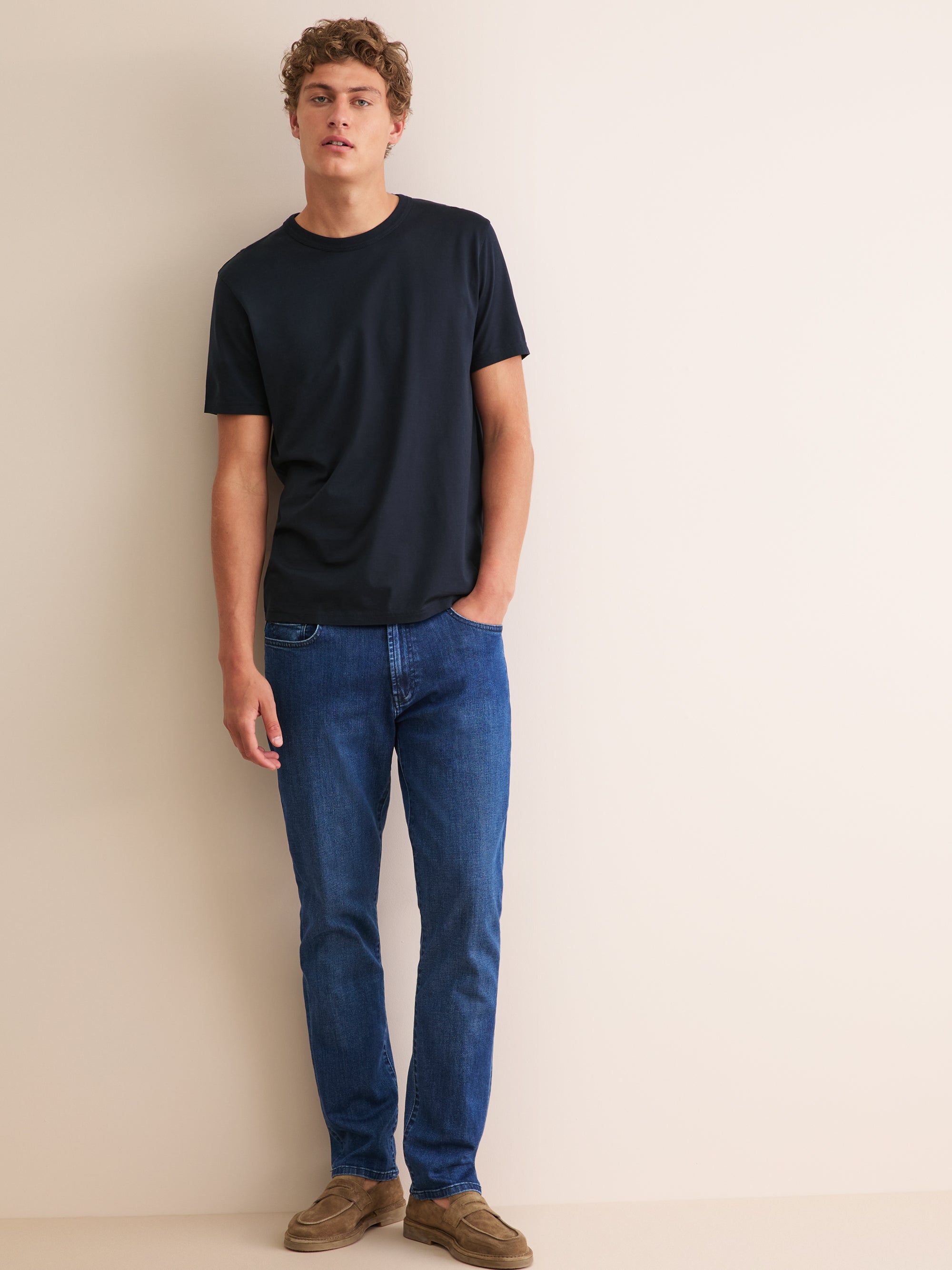 Men's T-Shirt Barny Pima Cotton Navy