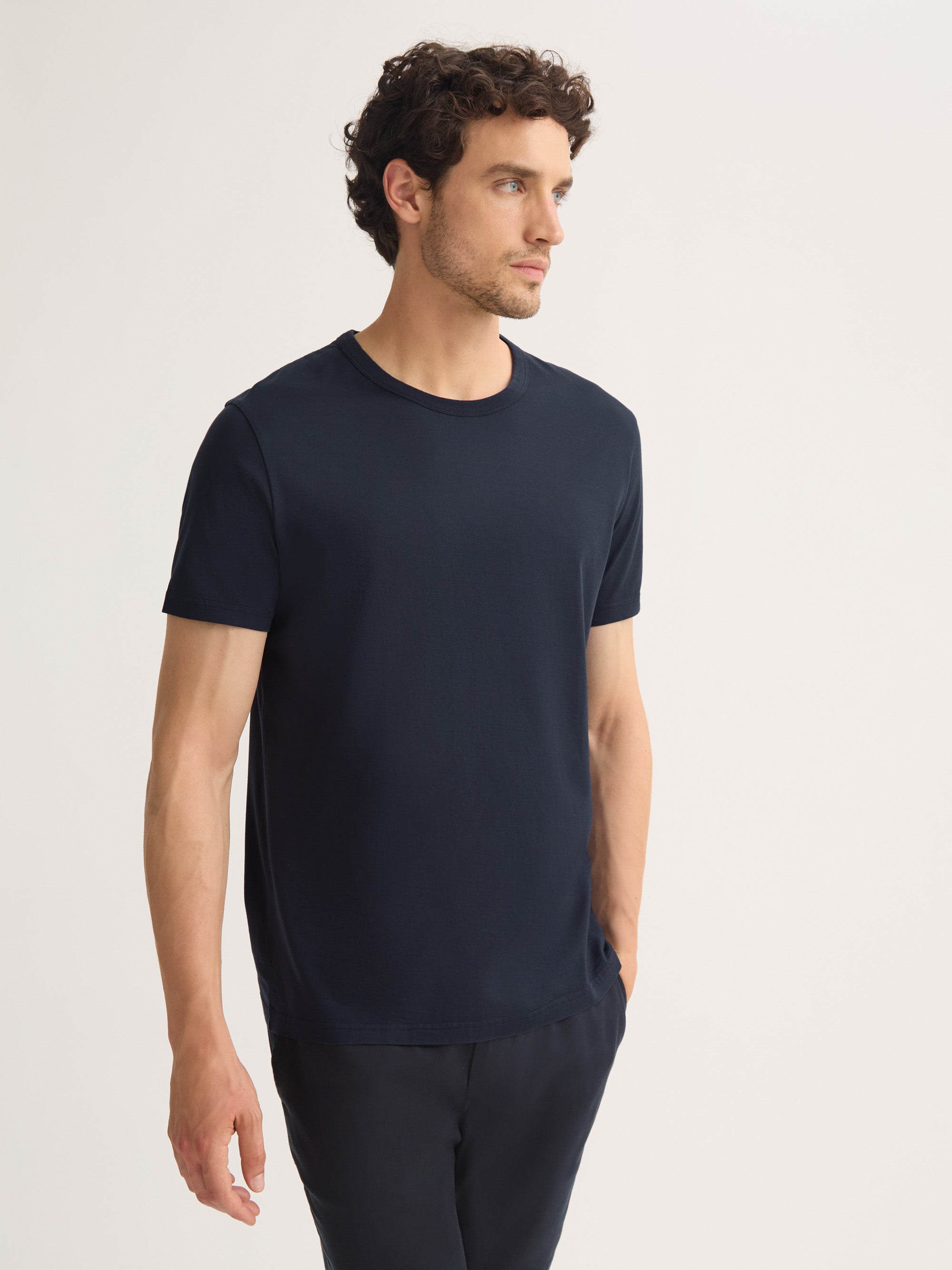 Men's T-Shirt Barny Pima Cotton Navy