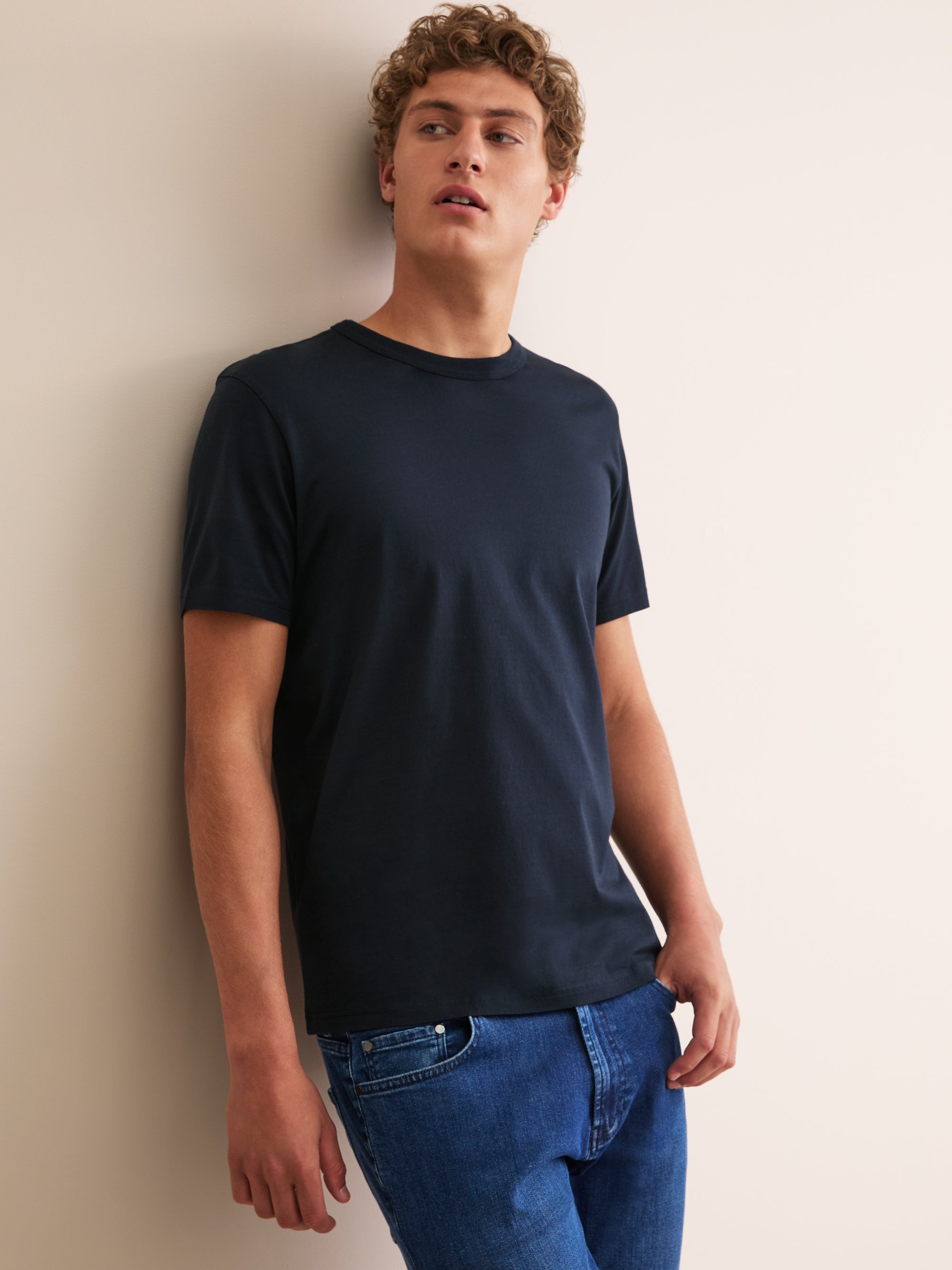Men's T-Shirt Barny Pima Cotton Navy