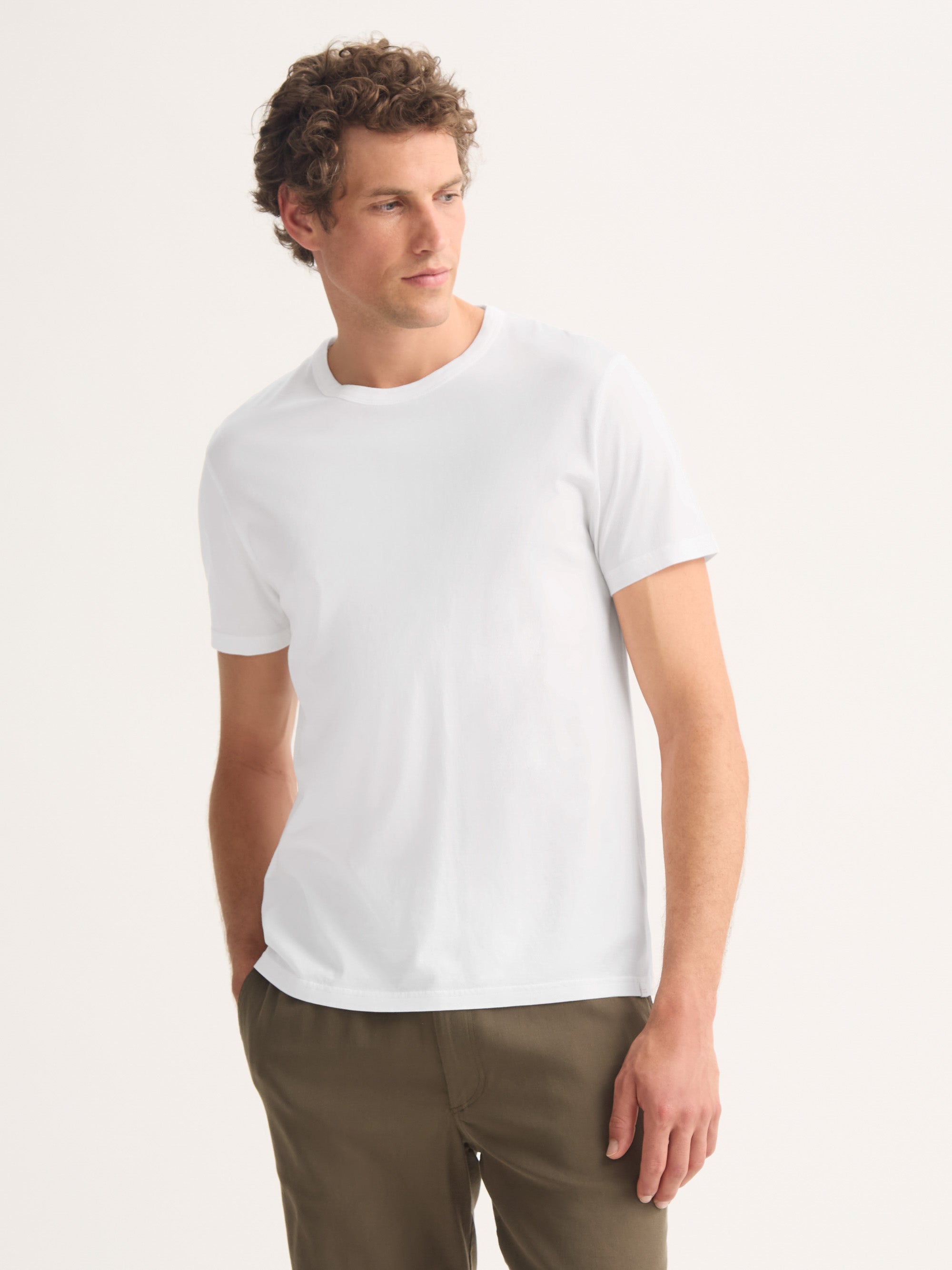 Men's T-Shirt Barny Pima Cotton White