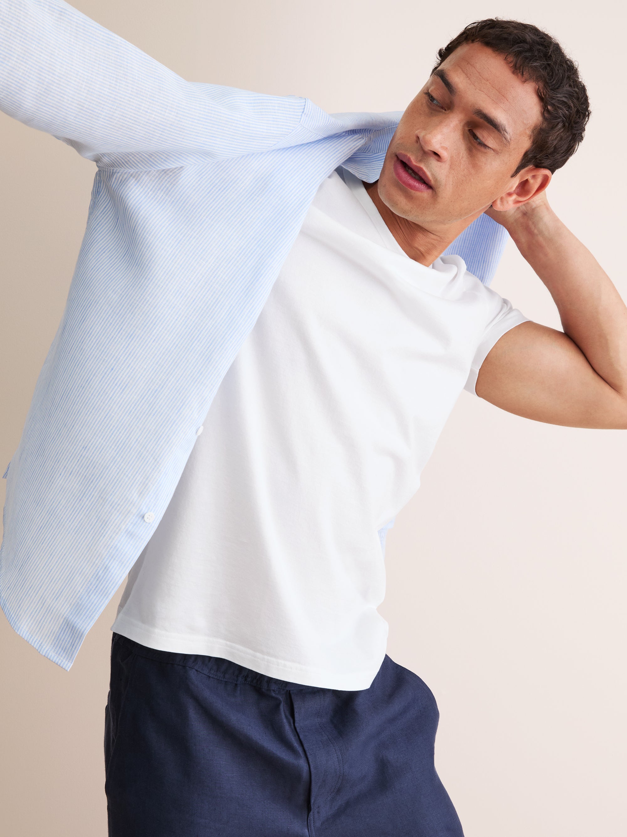 Men's T-Shirt Barny Pima Cotton White