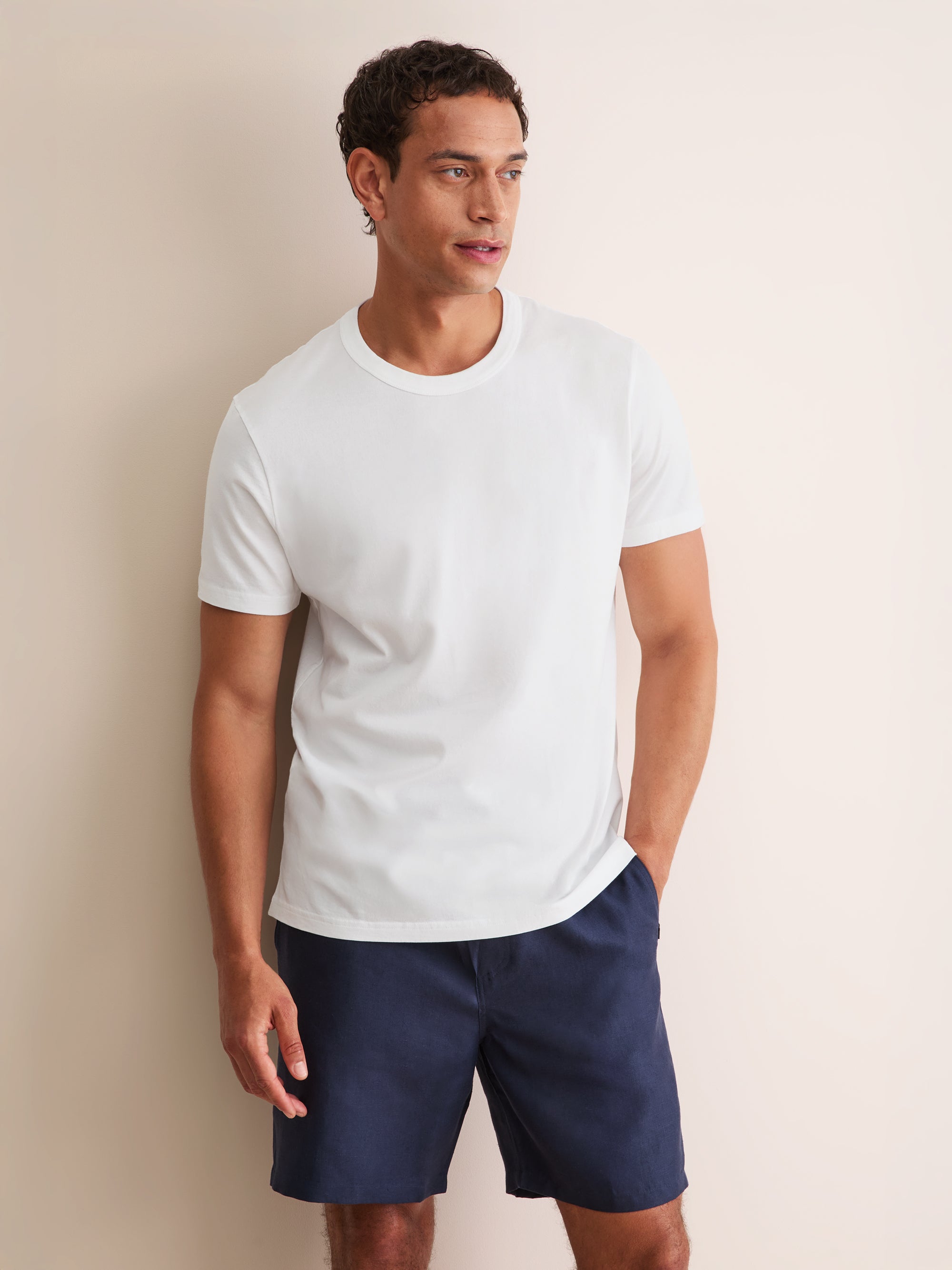 Men's T-Shirt Barny Pima Cotton White