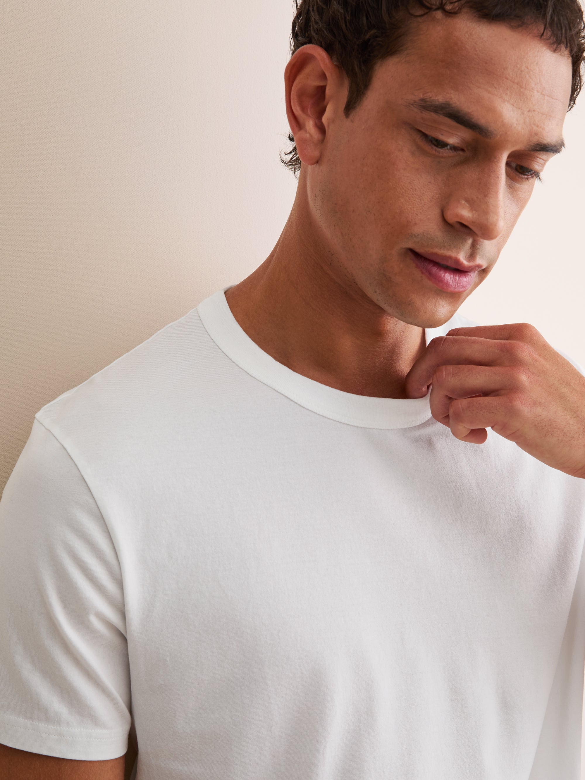 Men's T-Shirt Barny Pima Cotton White