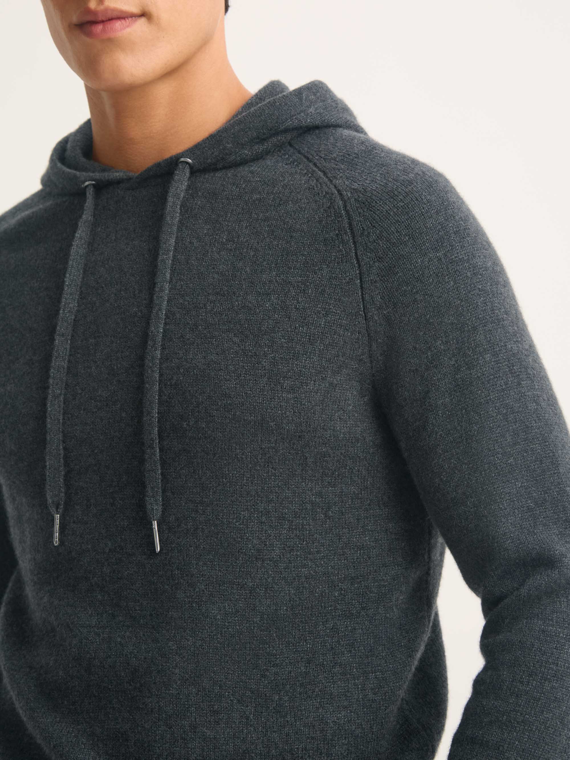 Men's Pullover Hoodie Dominic Cashmere Charcoal