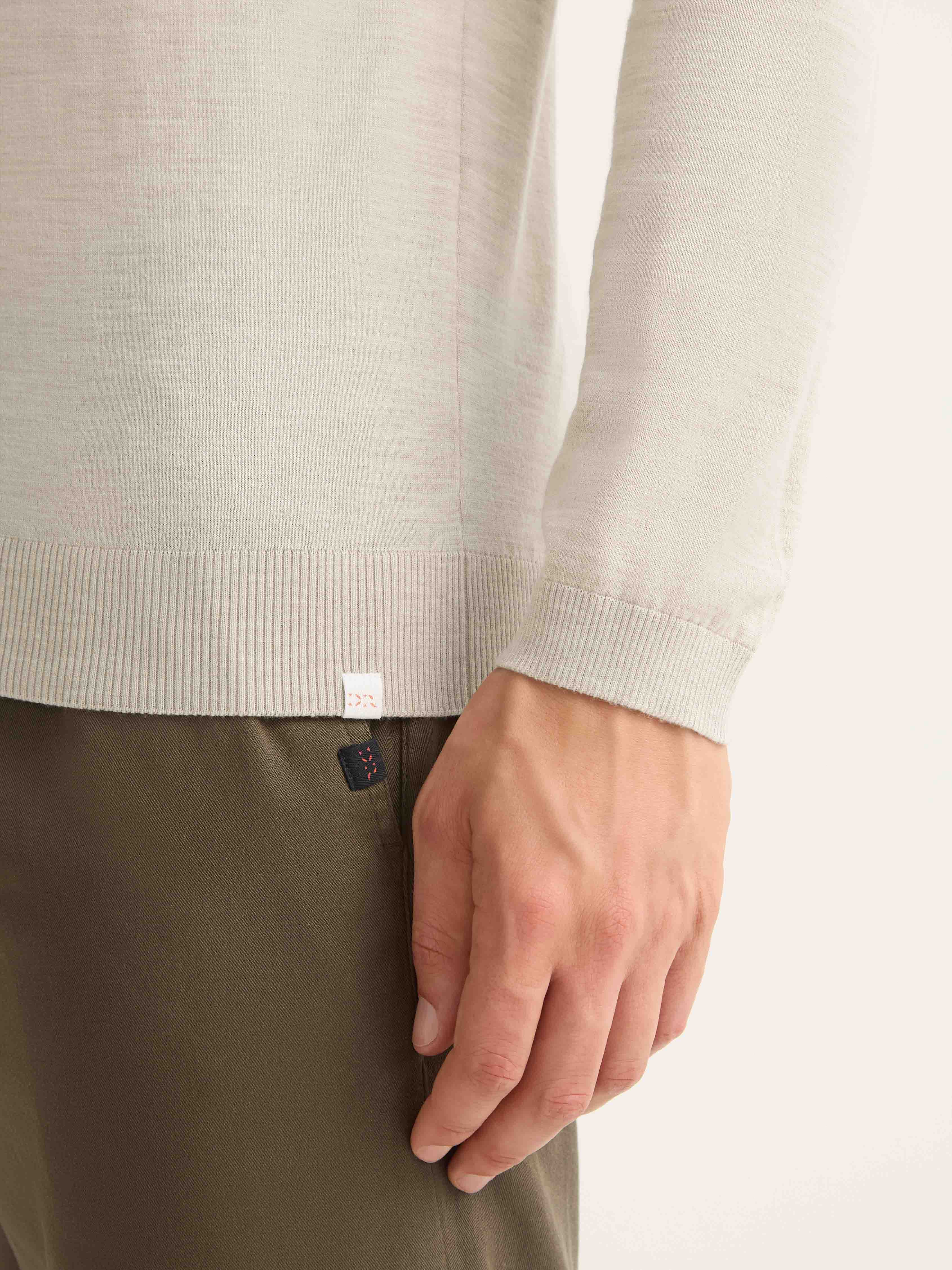 Men's Sweater Orson Merino Wool Oat