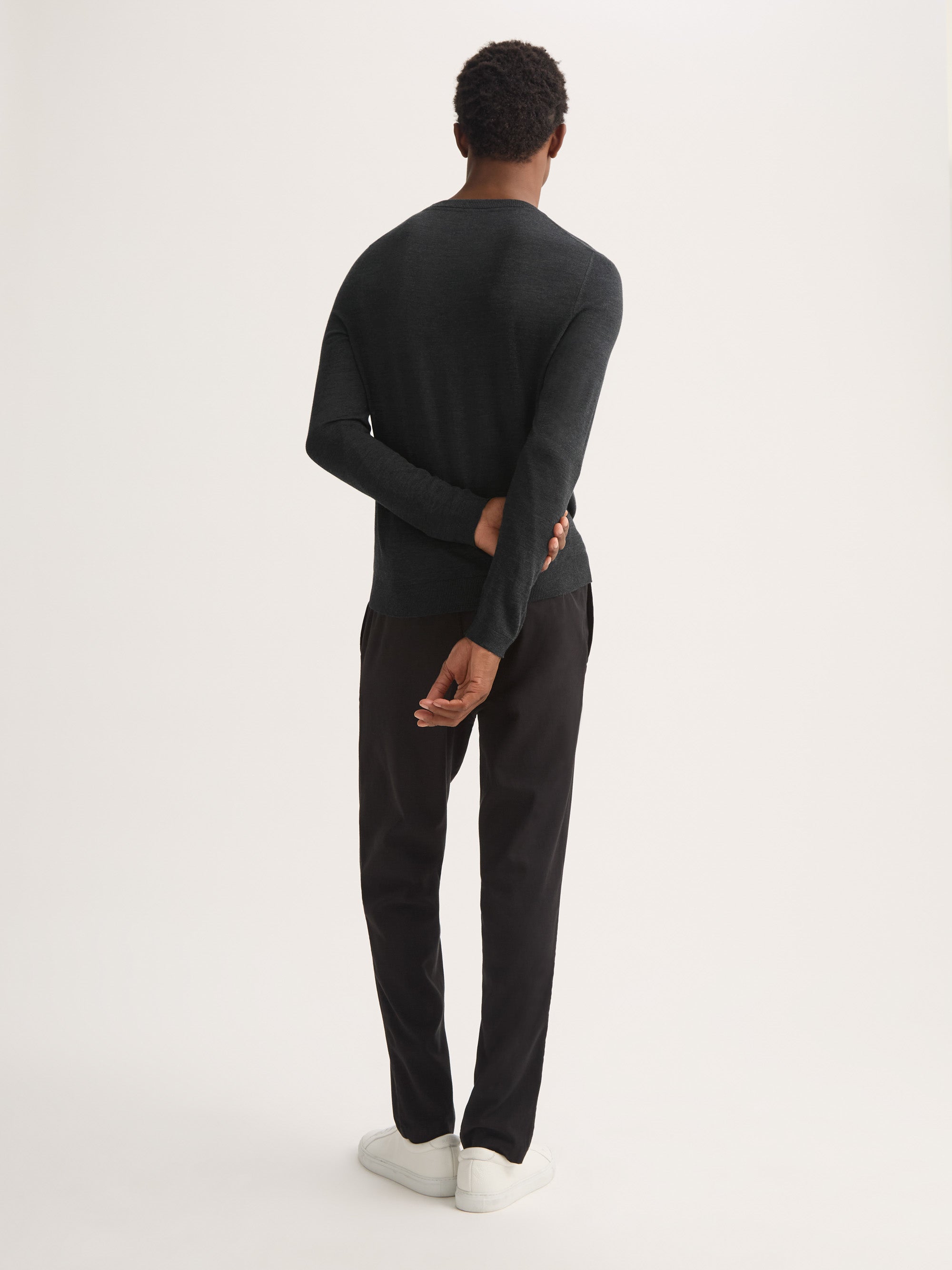 Men's Sweater Orson Merino Wool Charcoal
