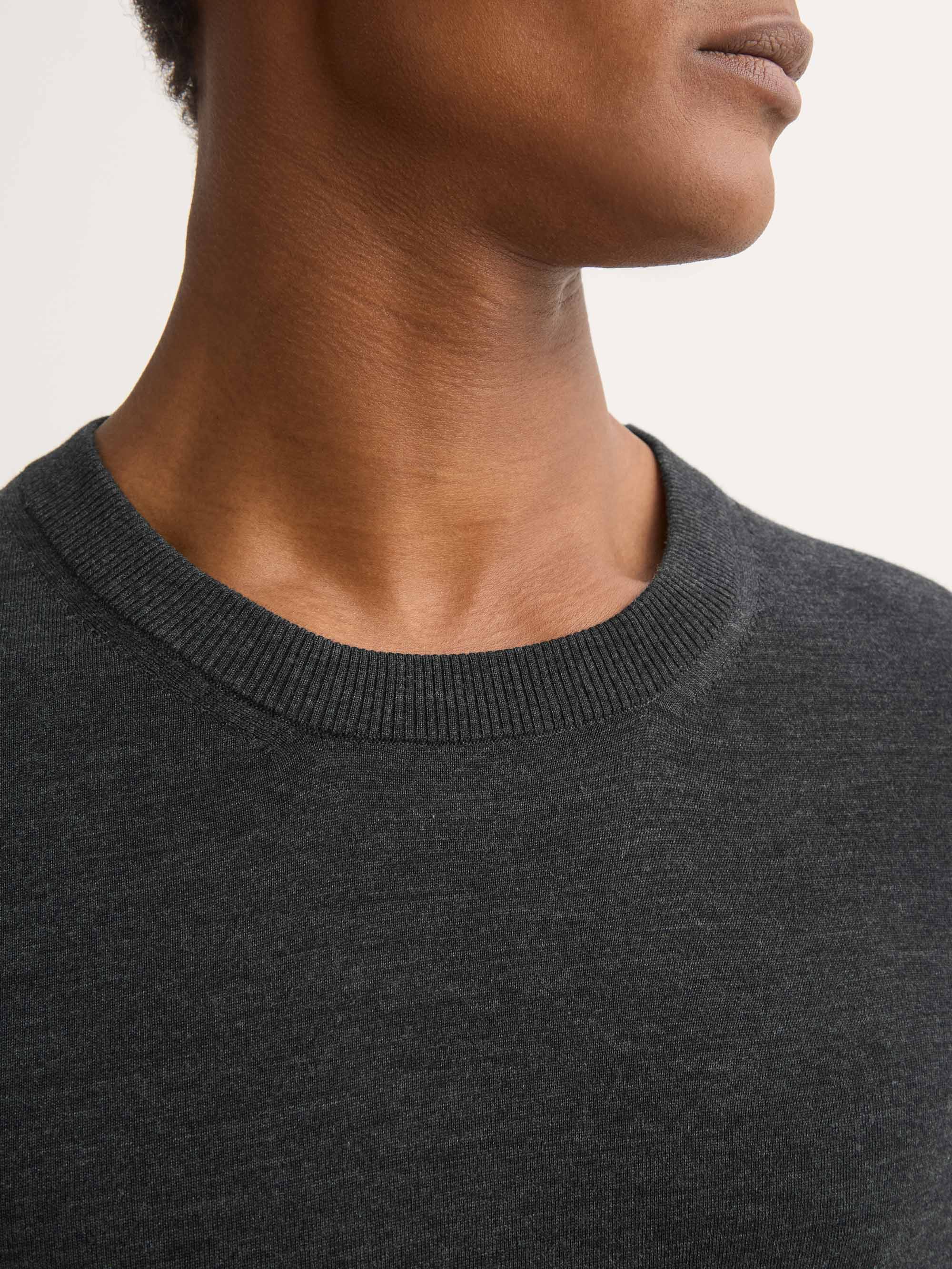 Men's Sweater Orson Merino Wool Charcoal