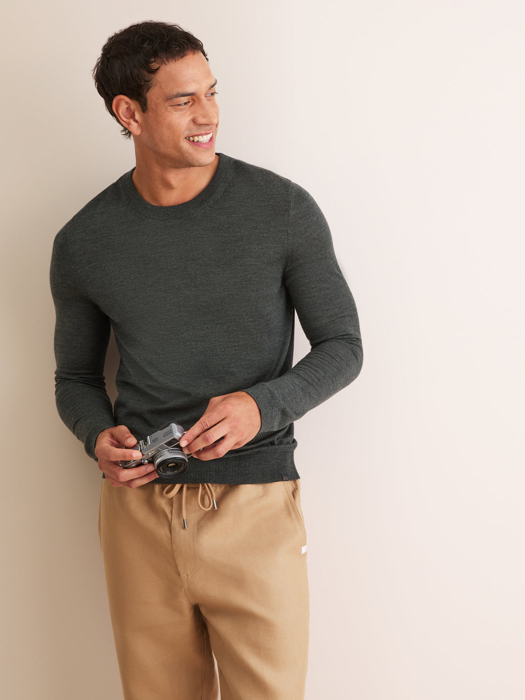Orson Superfine Merino Wool Sweater Charcoal Grey