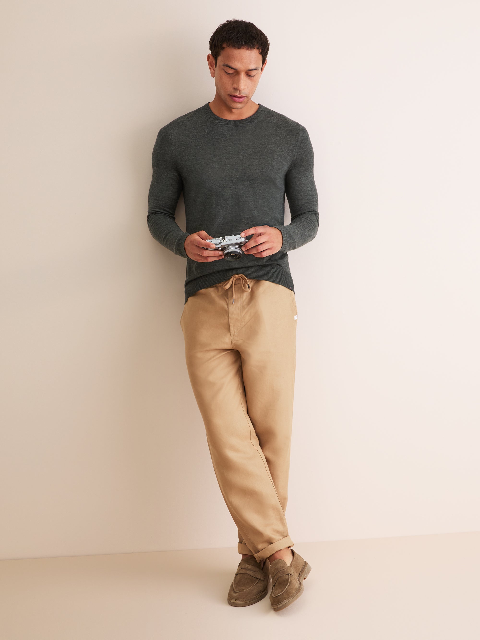 Men's Sweater Orson Merino Wool Charcoal