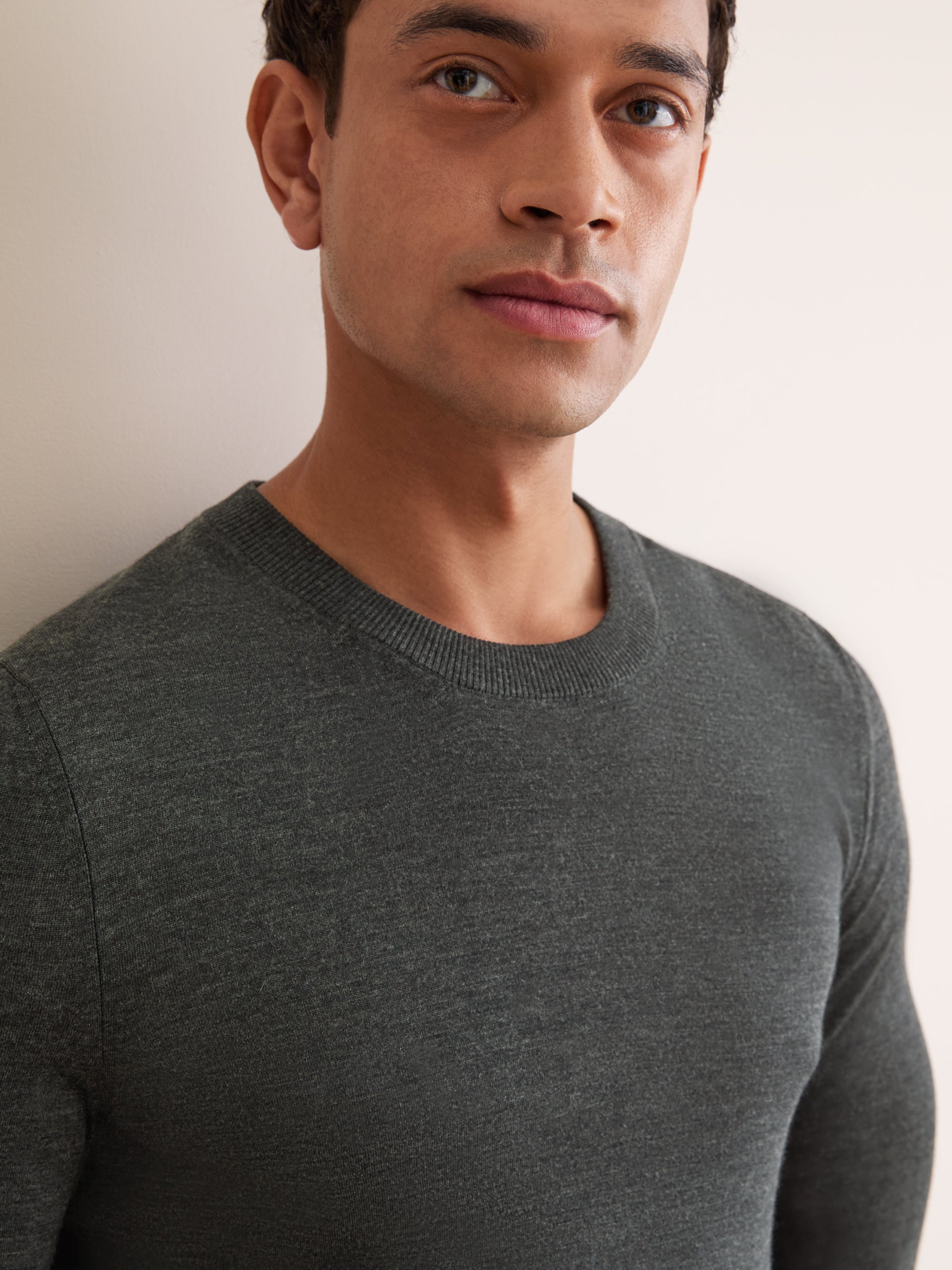 Men's Sweater Orson Merino Wool Charcoal