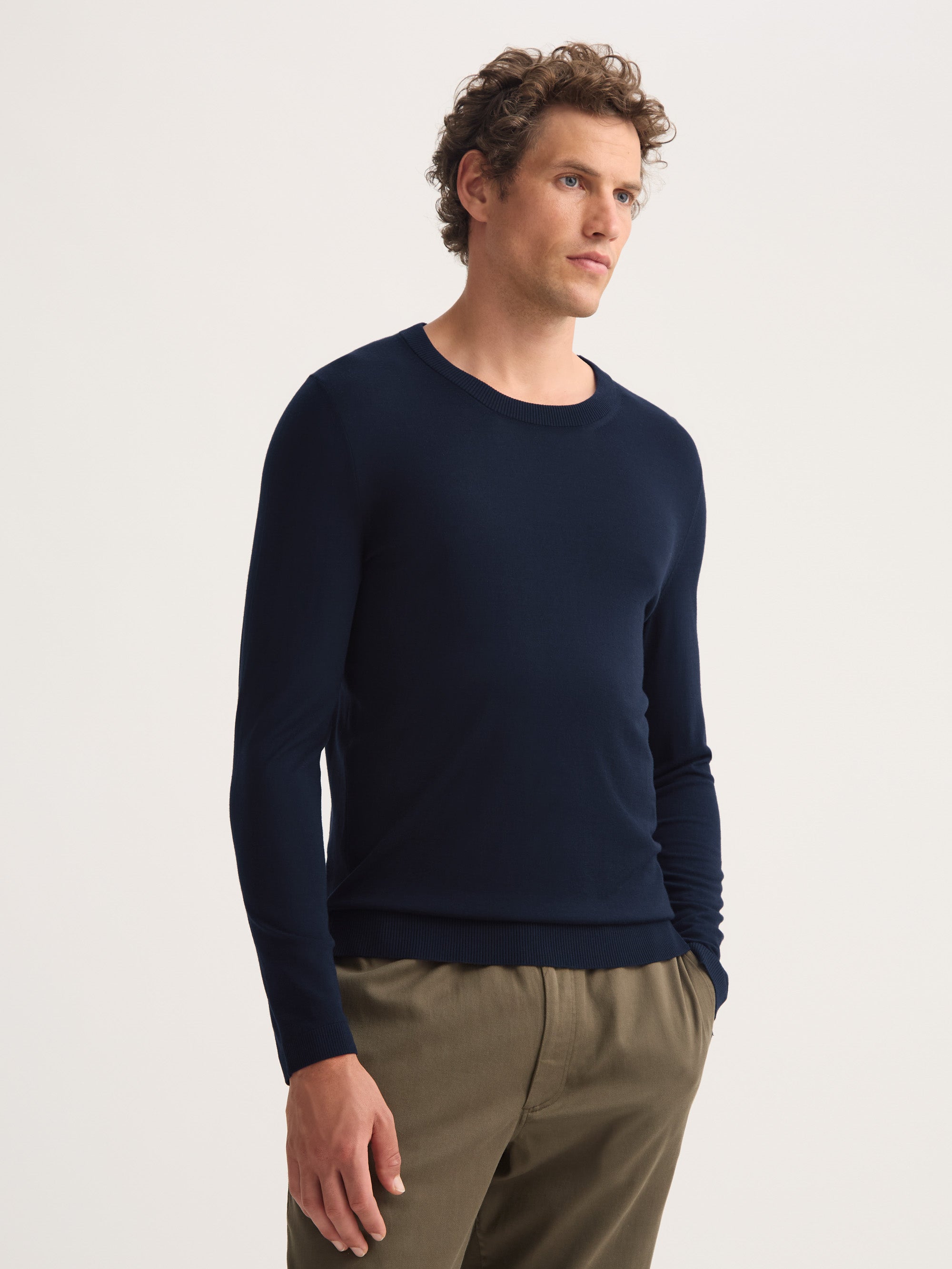 Men's Sweater Orson Merino Wool Navy