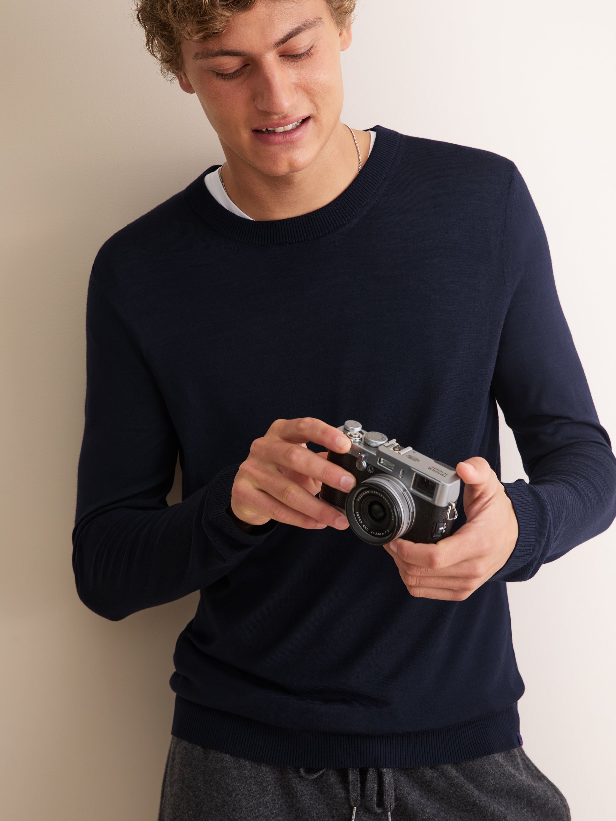 Men's Sweater Orson Merino Wool Navy
