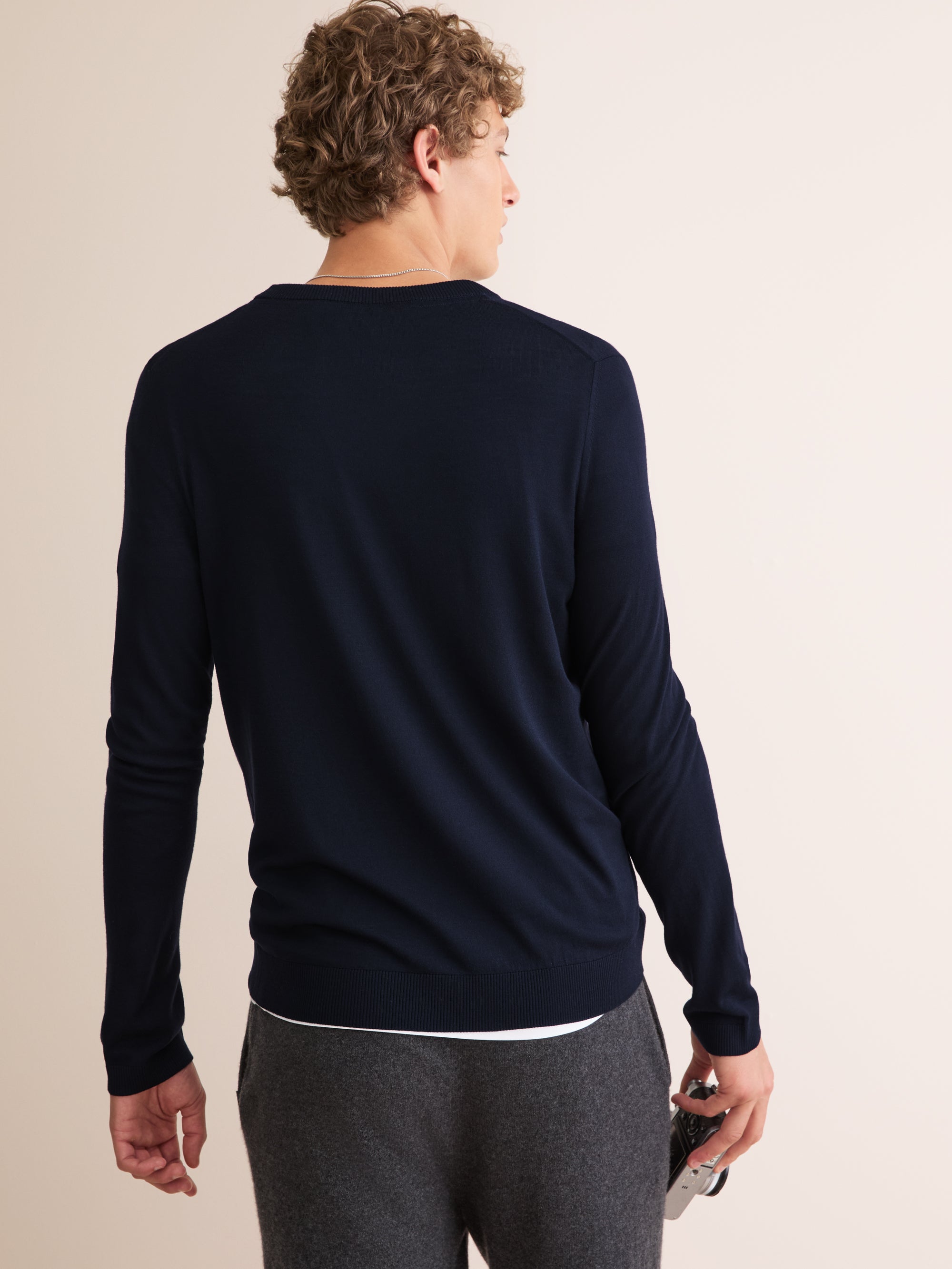 Men's Sweater Orson Merino Wool Navy