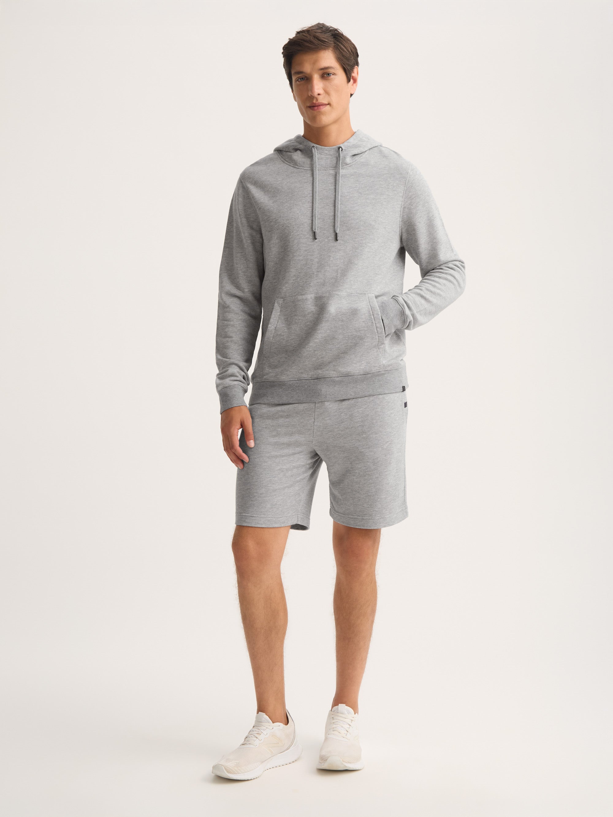 Men's Pullover Hoodie Quinn Cotton Modal Silver