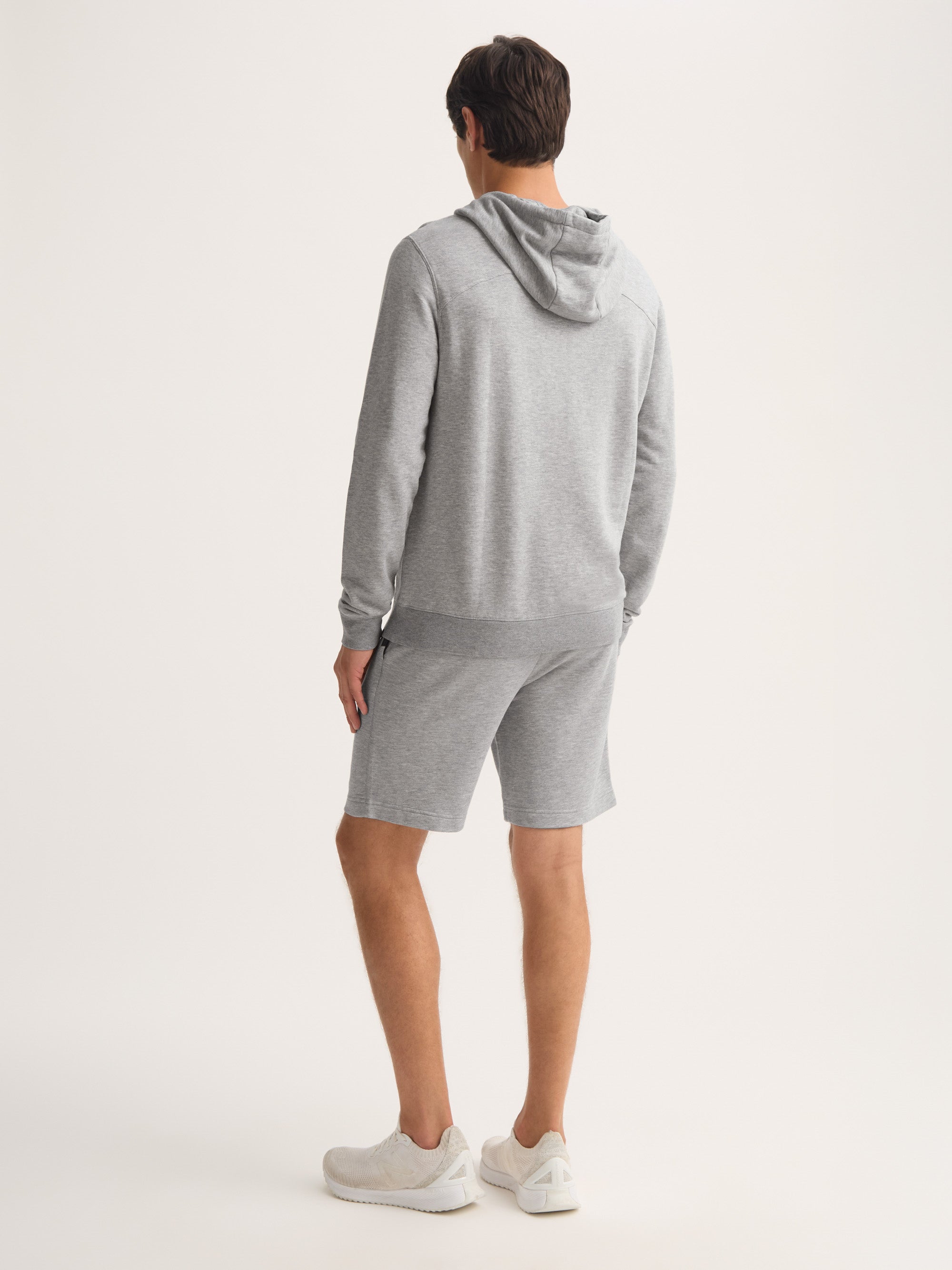 Men's Pullover Hoodie Quinn Cotton Modal Silver