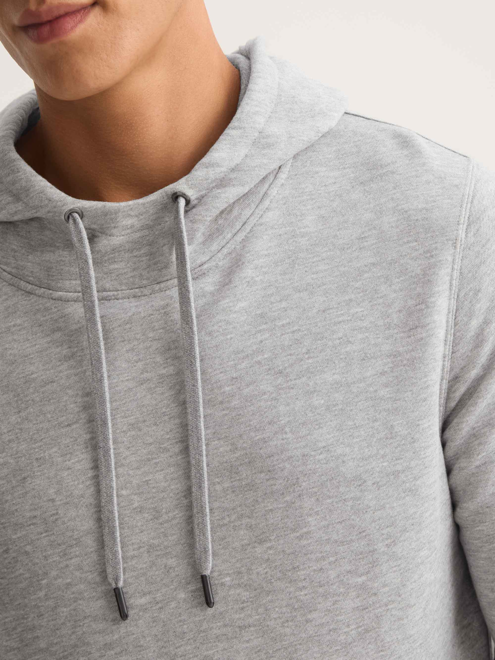 Men's Pullover Hoodie Quinn Cotton Modal Silver