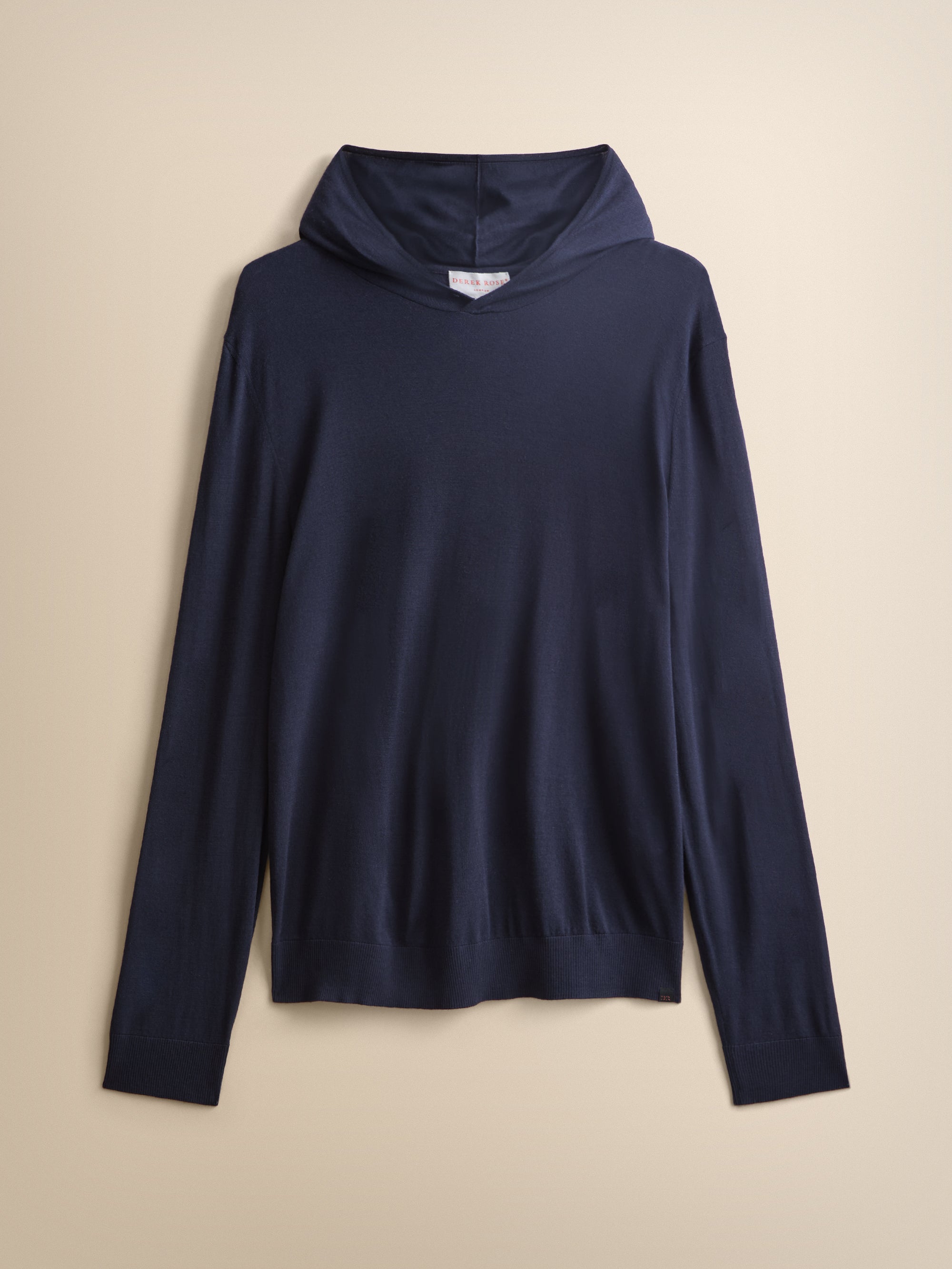 Orson Superfine Merino Wool Hoodie Navy Blue