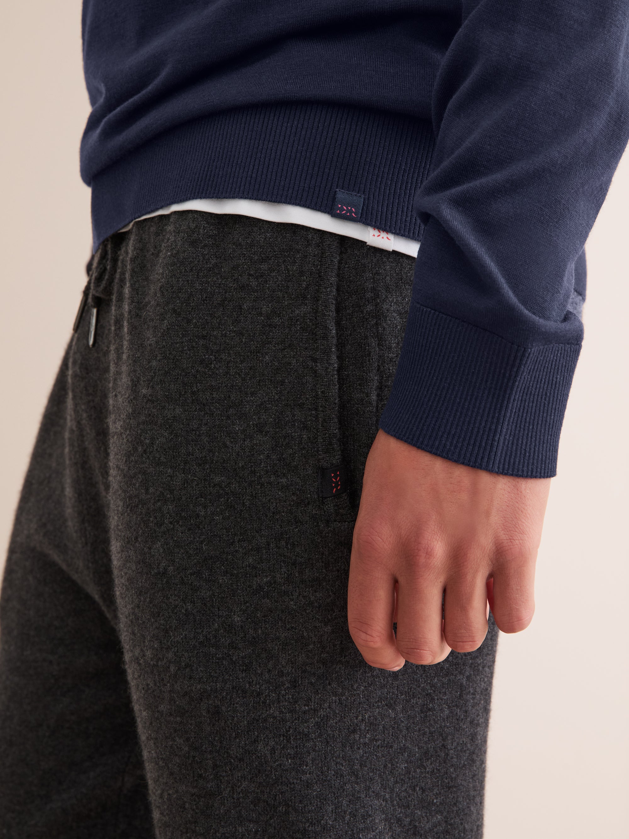 Men's Pullover Hoodie Orson Merino Wool Navy