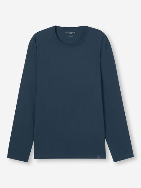 【DEREK ROSE】デレクローズ BARNY PIMA コットン T-シャツ S Men's T-Shirt Barny Pima Cotton Denim