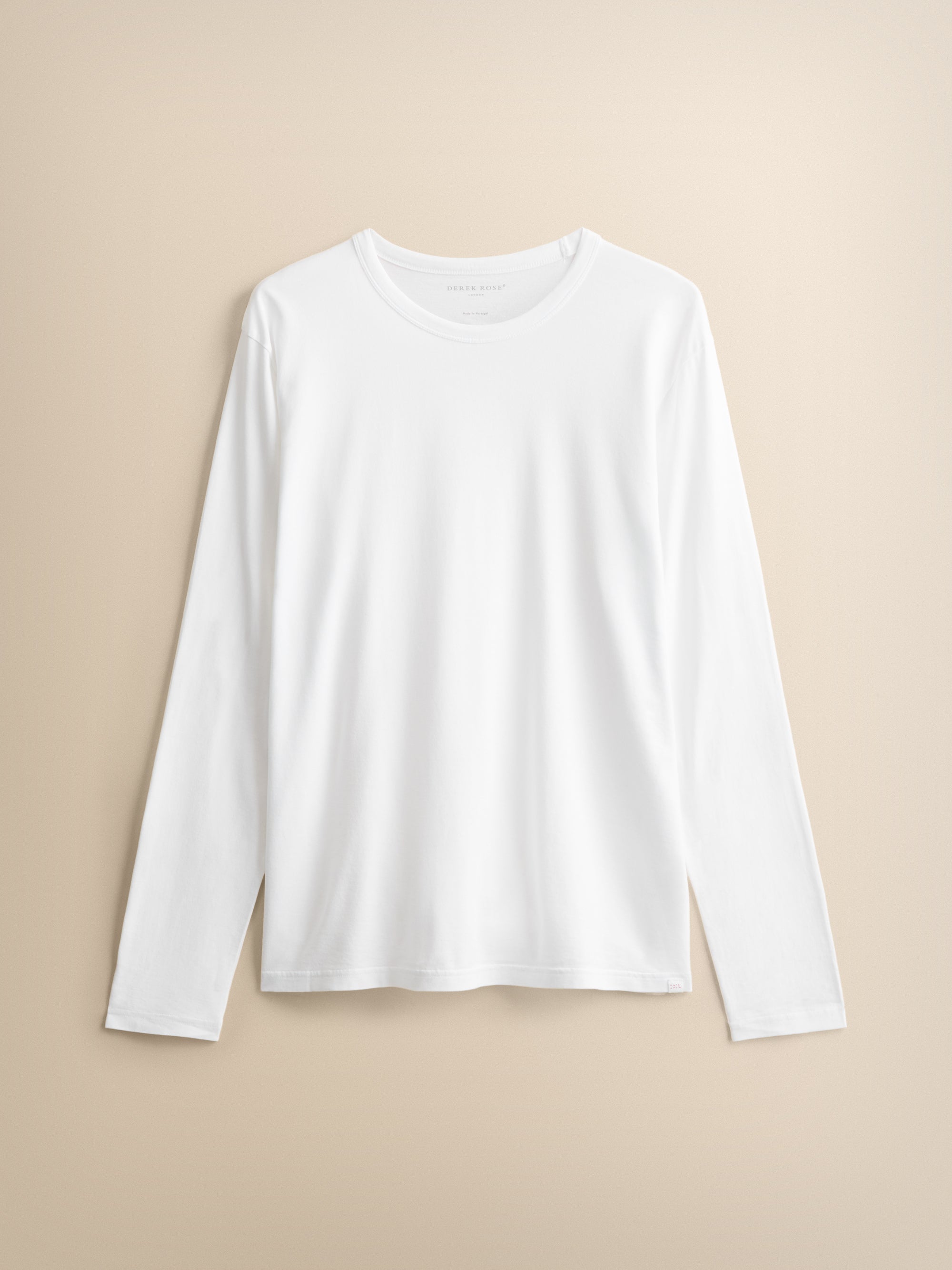 Barny Cotton Long Sleeve T-Shirt White