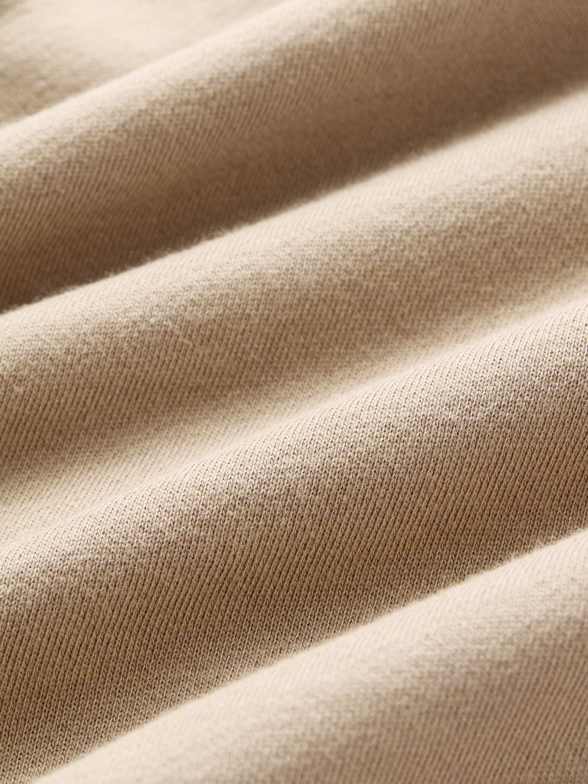 Men's Half-Zip Pullover Quinn Cotton Modal Taupe