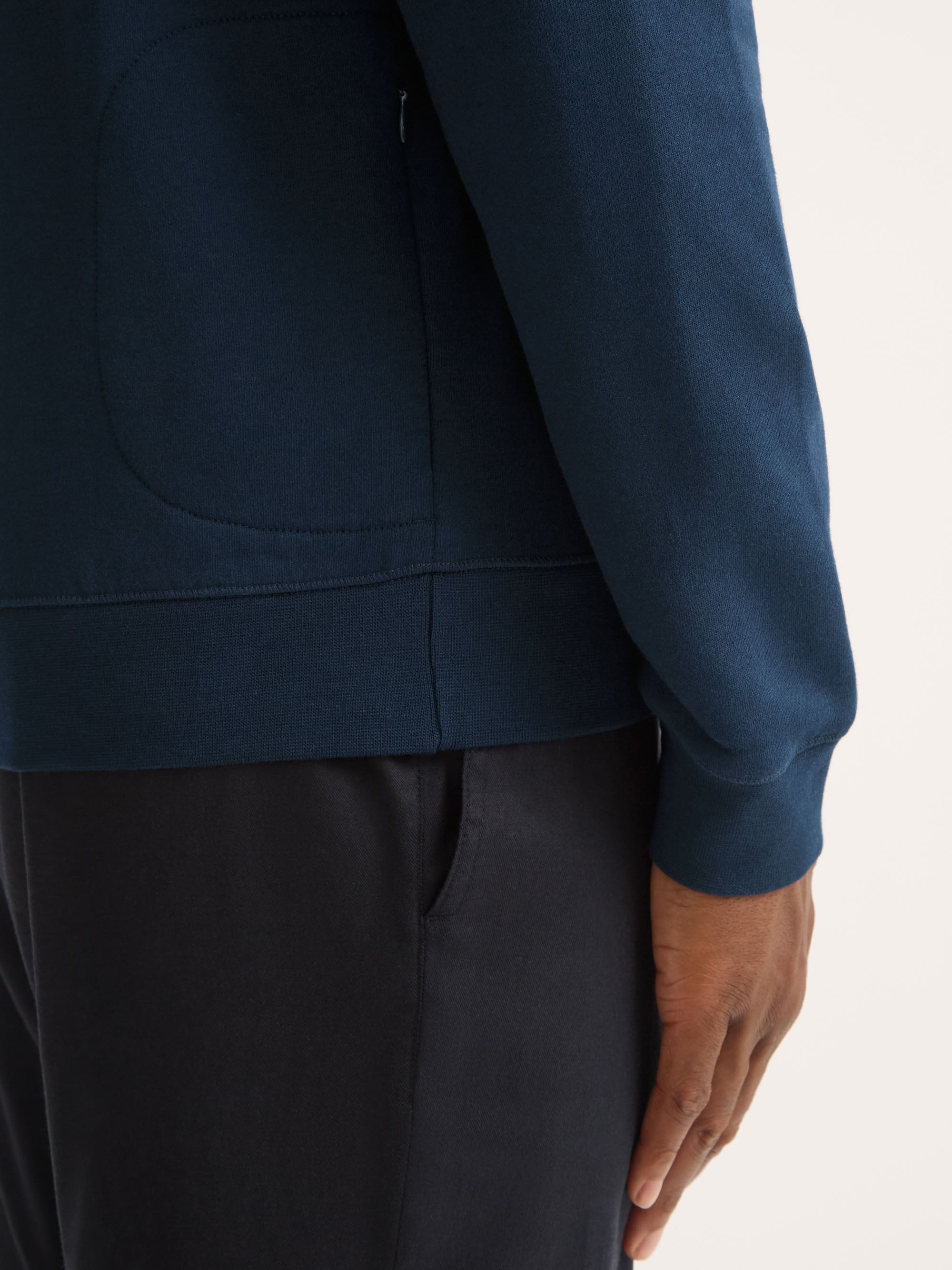 Men's Half-Zip Pullover Quinn Cotton Modal Navy