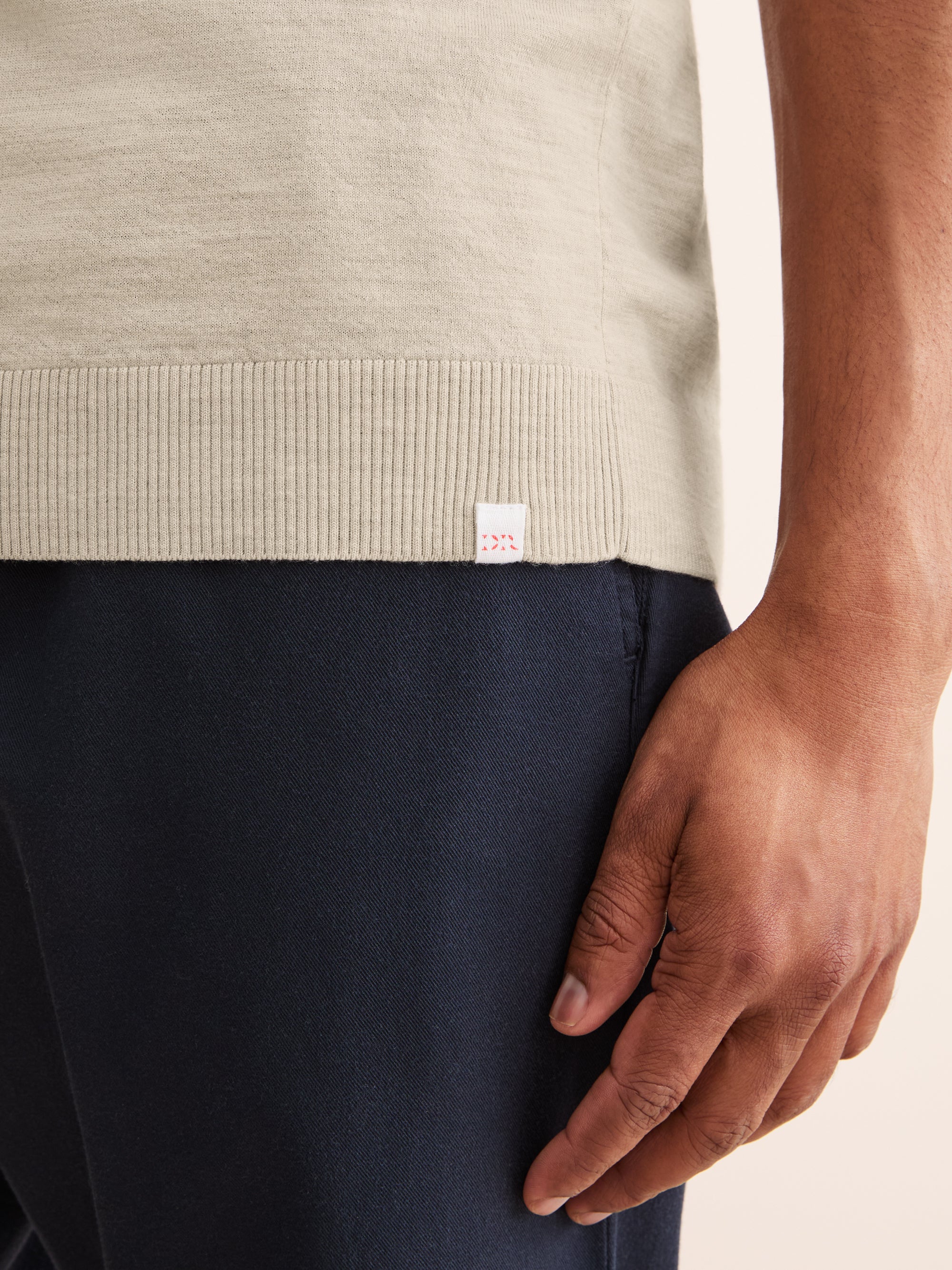 Men's Polo Shirt Orson Merino Wool Ecru
