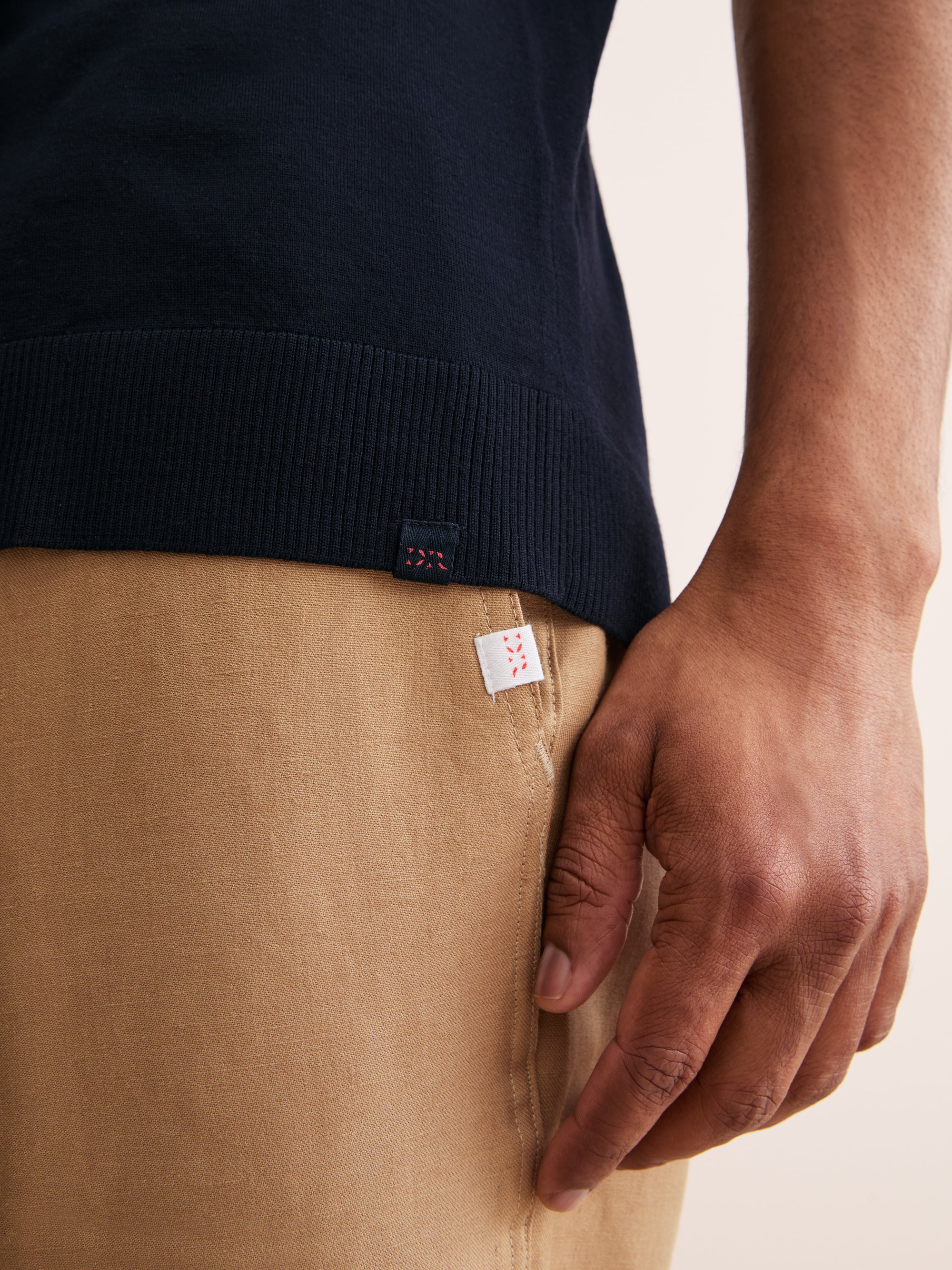 Men's Polo Shirt Orson Merino Wool Navy Blue