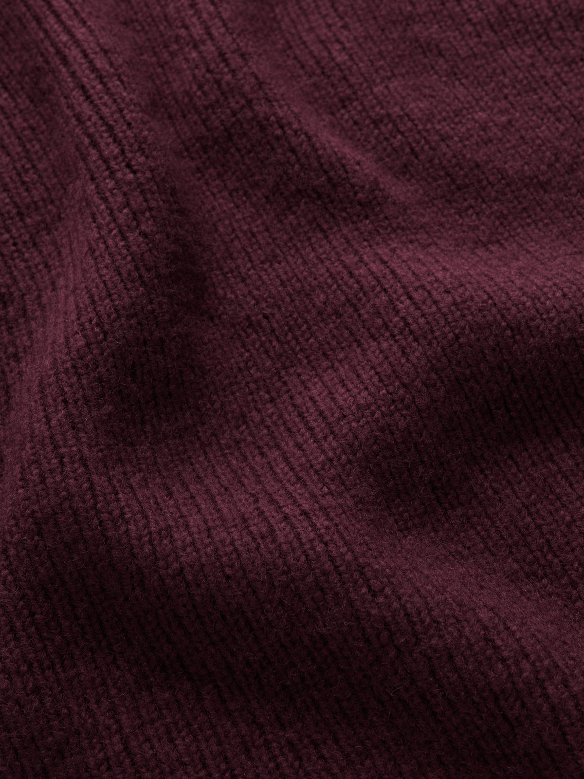 Freddie Wool Cashmere Ribbed Sweater Burgundy