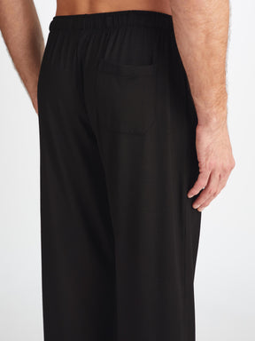 Men's Lounge Trousers Basel Micro Modal Stretch Black