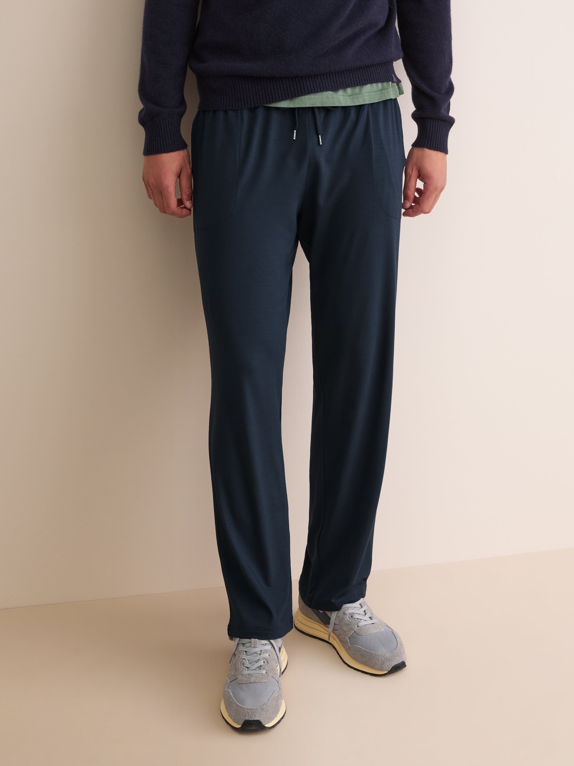 Men's Lounge Trousers Basel Micro Modal Stretch Navy