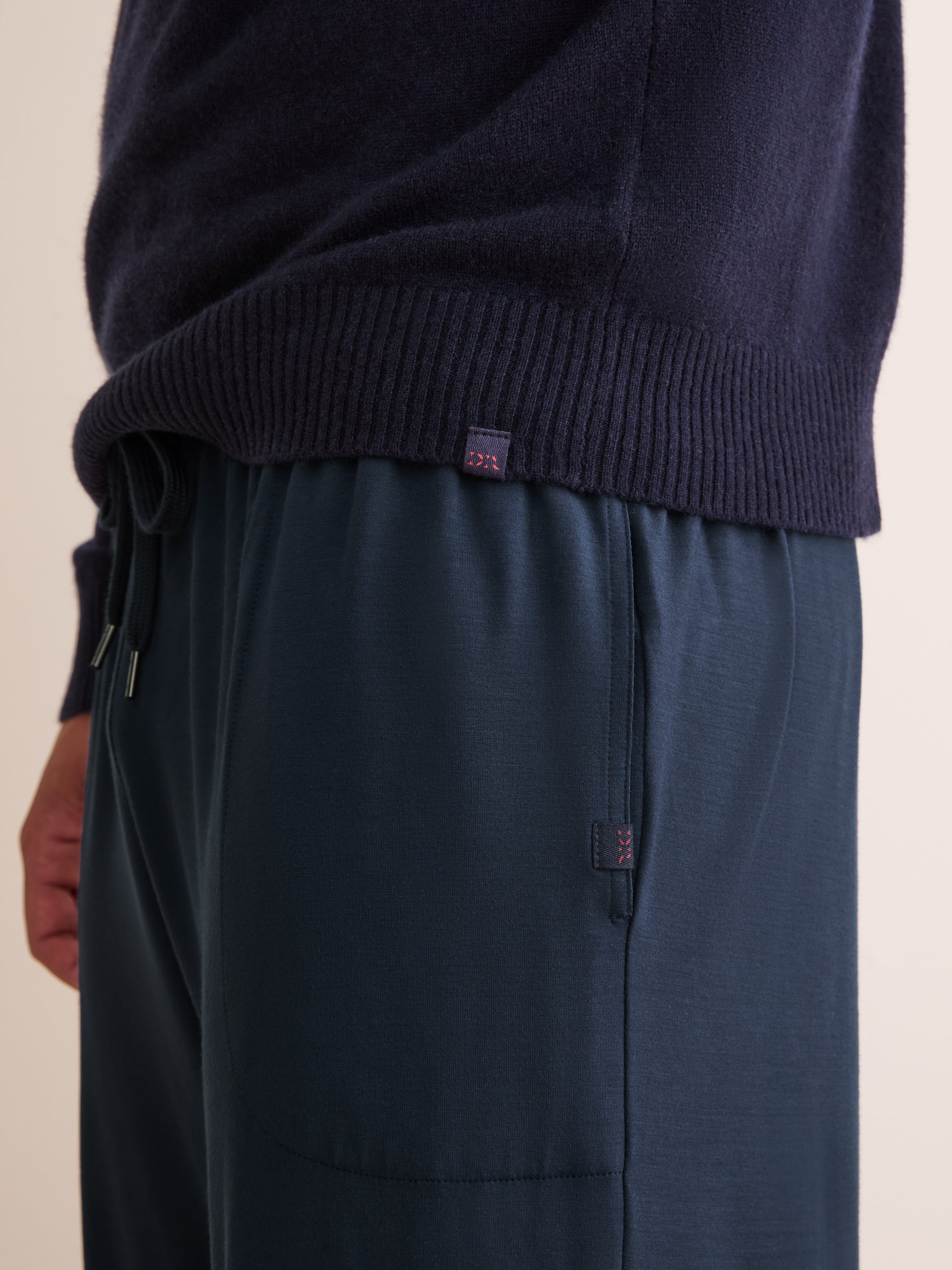Men's Lounge Trousers Basel Micro Modal Stretch Navy