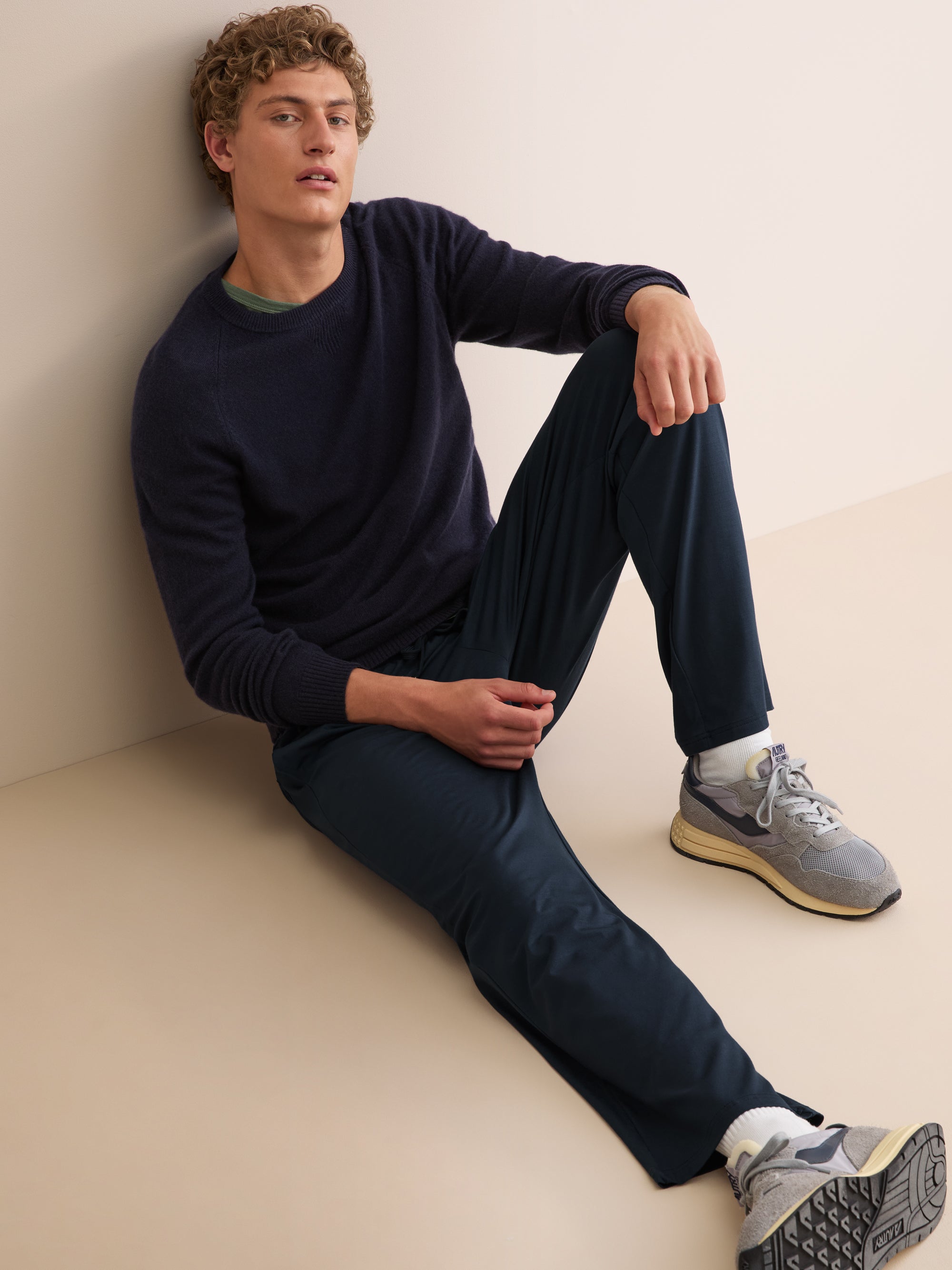 Men's Lounge Trousers Basel Micro Modal Stretch Navy