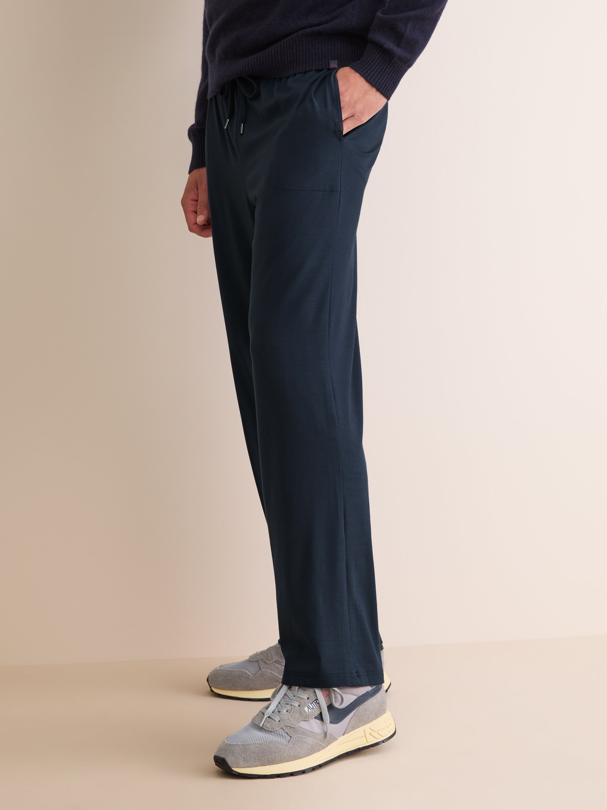 Men's Lounge Trousers Basel Micro Modal Stretch Navy